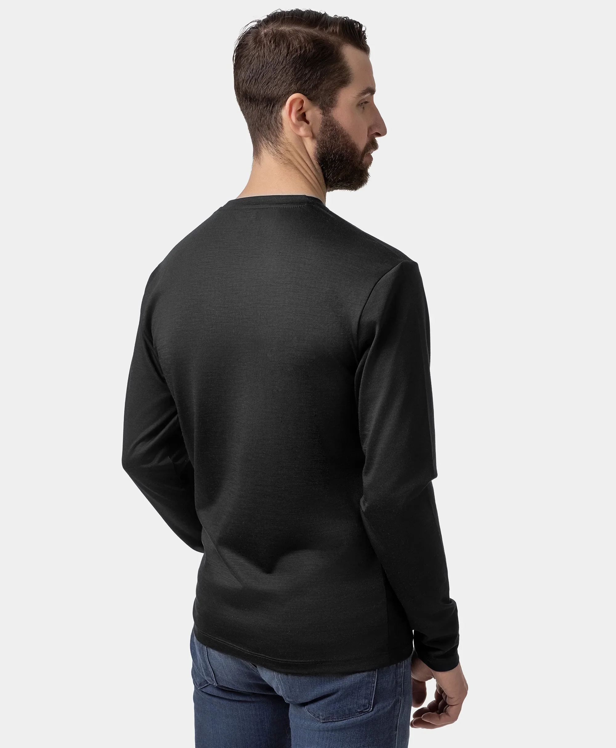 Aoraki Unisex Merino Wool Blend Baselayer - Black - Image 22