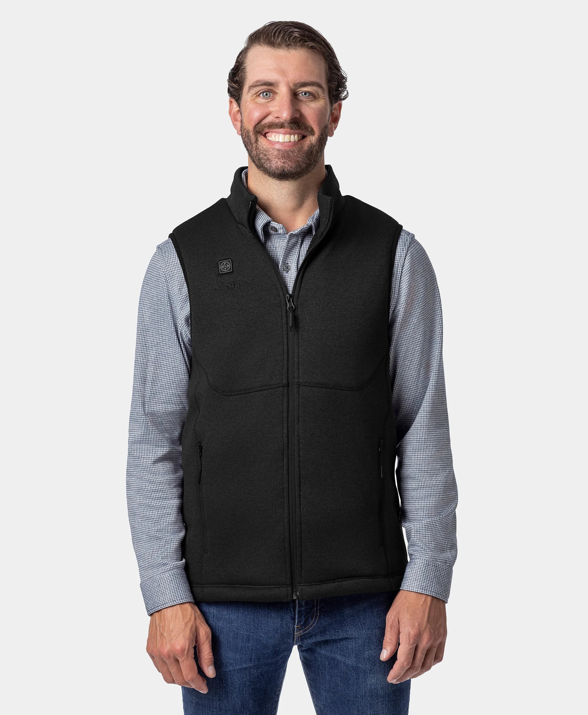 (Open-box) Augusta Tournament Men's 4-Zone Heated Sweater Fleece Vest (Battery Set Not Included) - Image 15