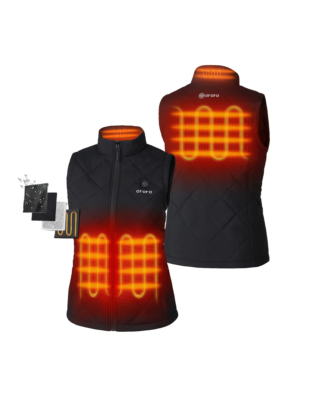 Bundle Deal - Women's Heated Quilted Vest & Extra Mini 5K Battery - Image 3