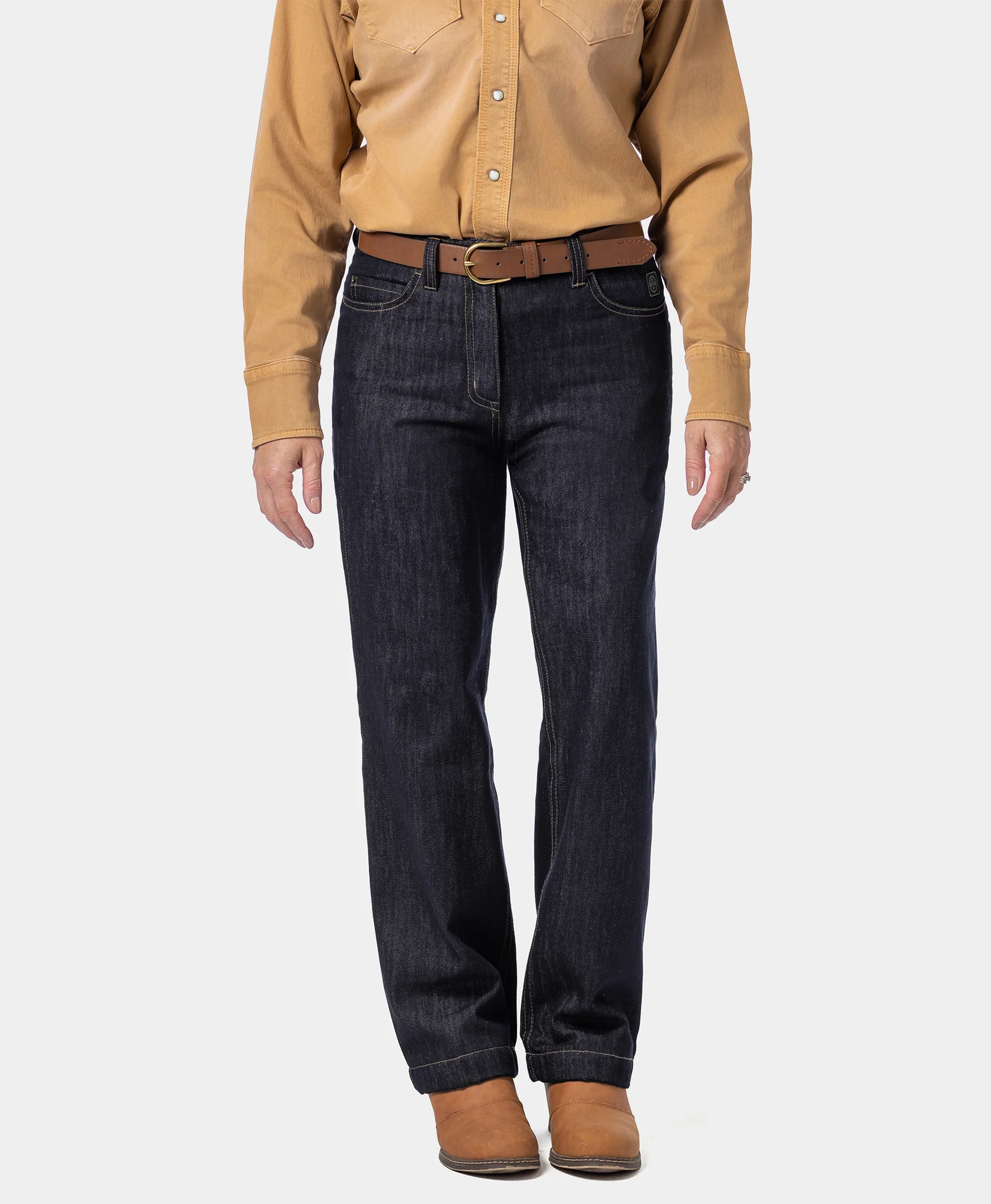 (Open-box) Heatenim Women’s Heated Denim Pants with Fleece Lining (Battery Set Not Included) - Image 3
