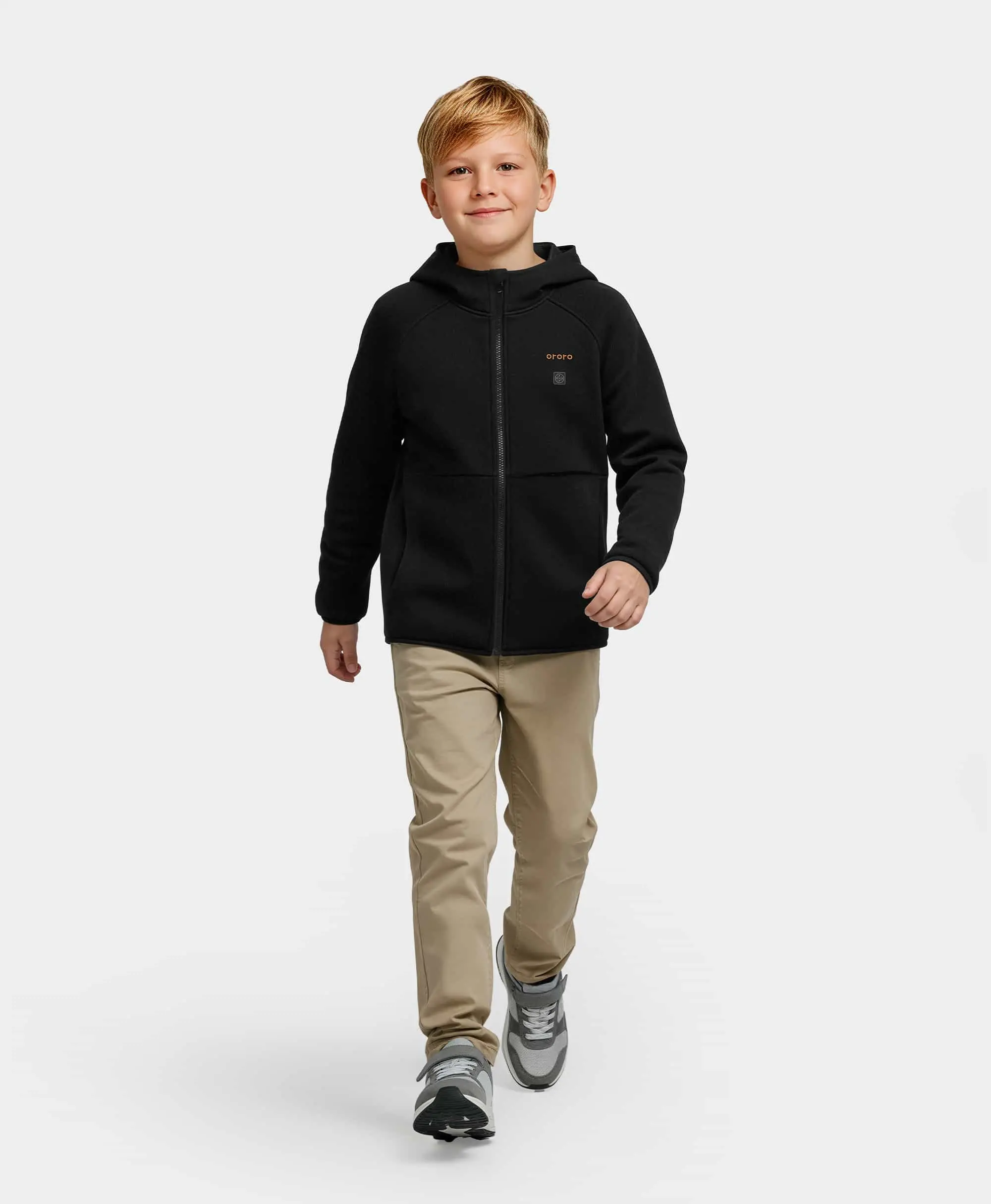 Kids' 4-Zone Heated Full-Zip Fleece Hoodie (Apparel Only) - Image 12