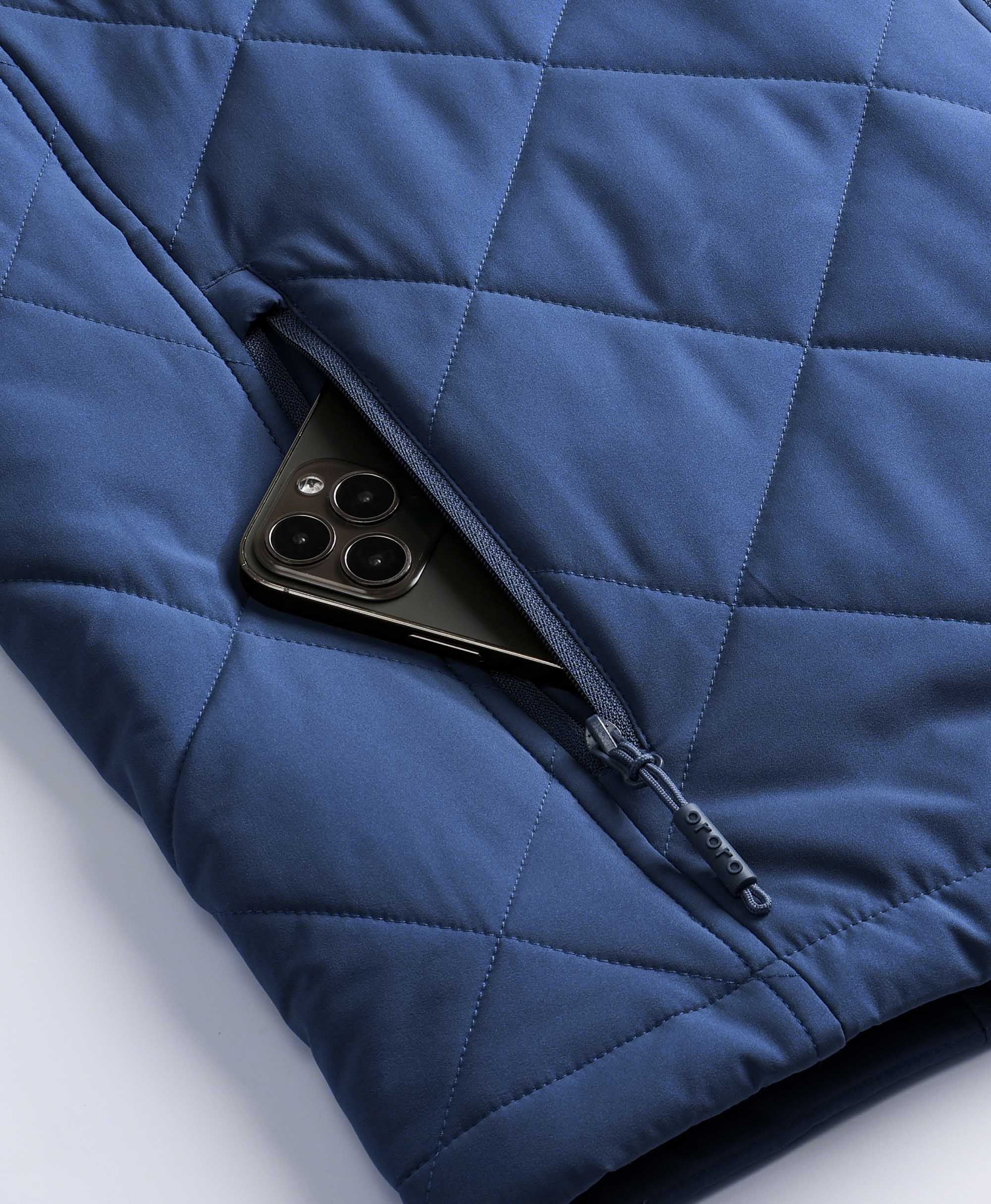 Men's Heated Quilted Vest - New Colors - Image 9