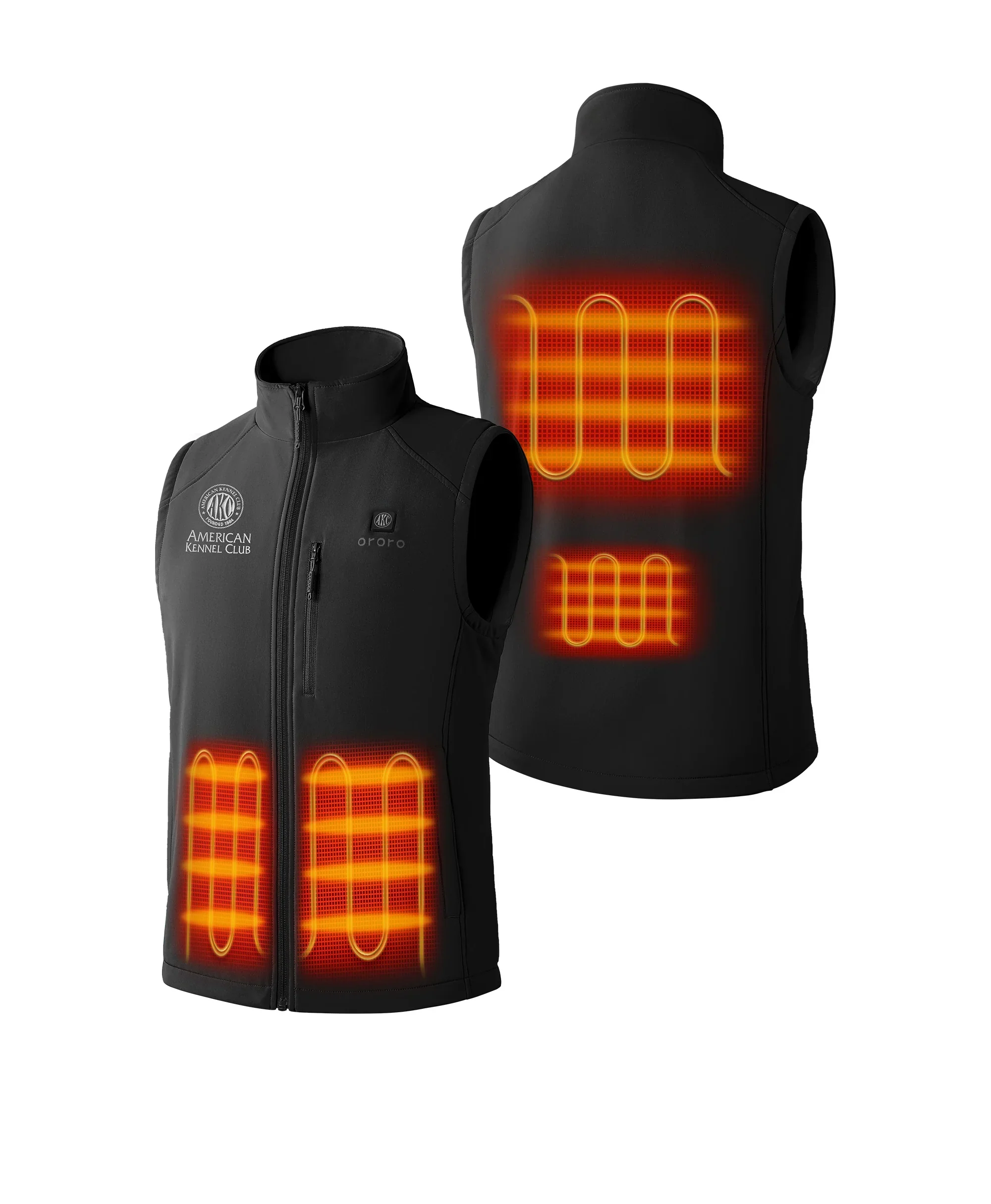 Men's 4-Zone Heated Softshell Vest - American Kennel Club® Edition - Image 2