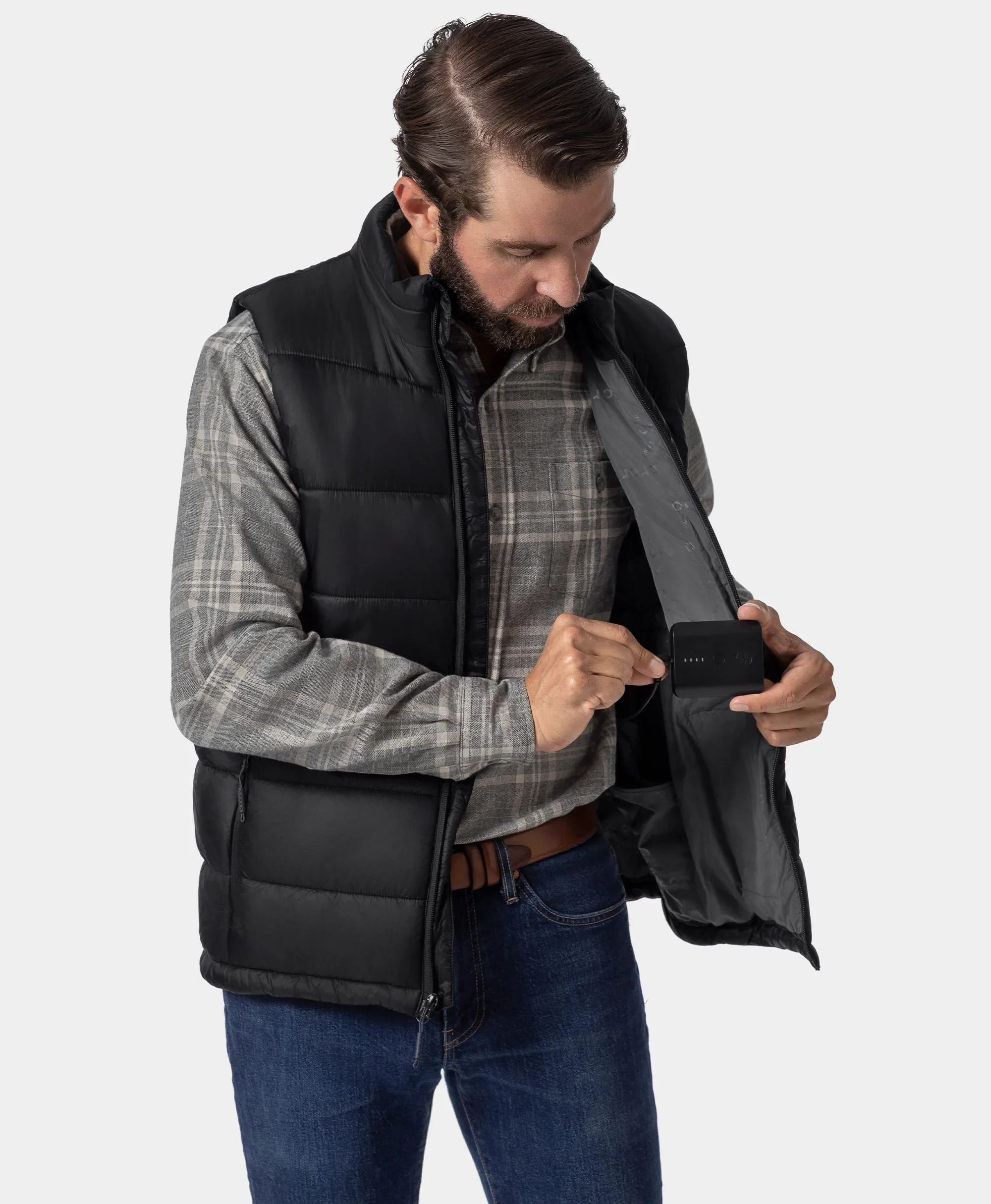 SureWarm® Men's 7-Zone Dual-Control Classic Pro Heated Vest (Lower Back Heating) - Image 8