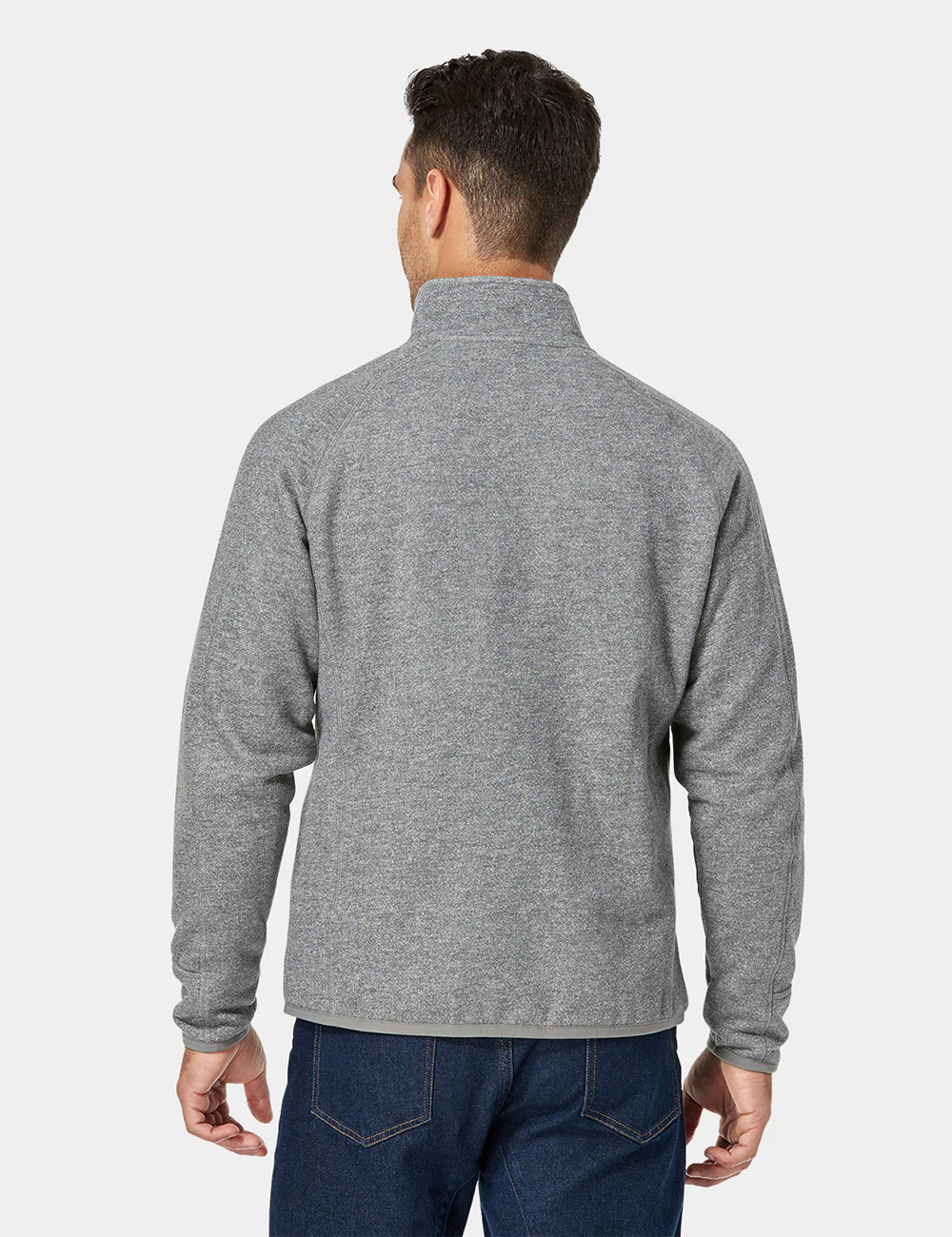 Men's Heated Full-Zip Fleece Jacket - Flecking Gray (Final Sale) - Image 4