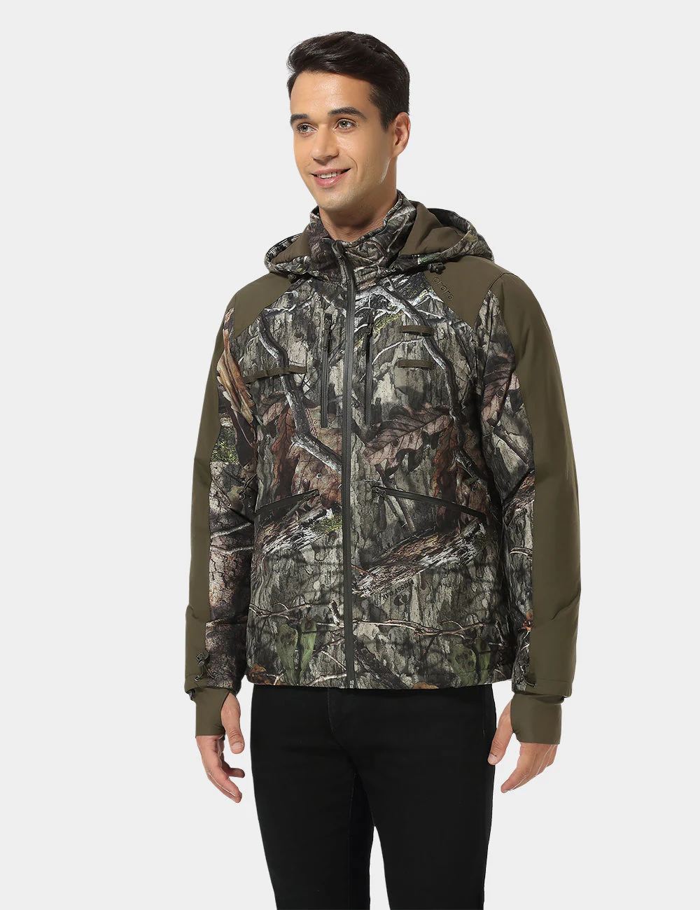 Men's Heated Hunting Jacket - Camouflage, Mossy Oak® Country DNA (Apparel Only) (Final Sale) - Image 3