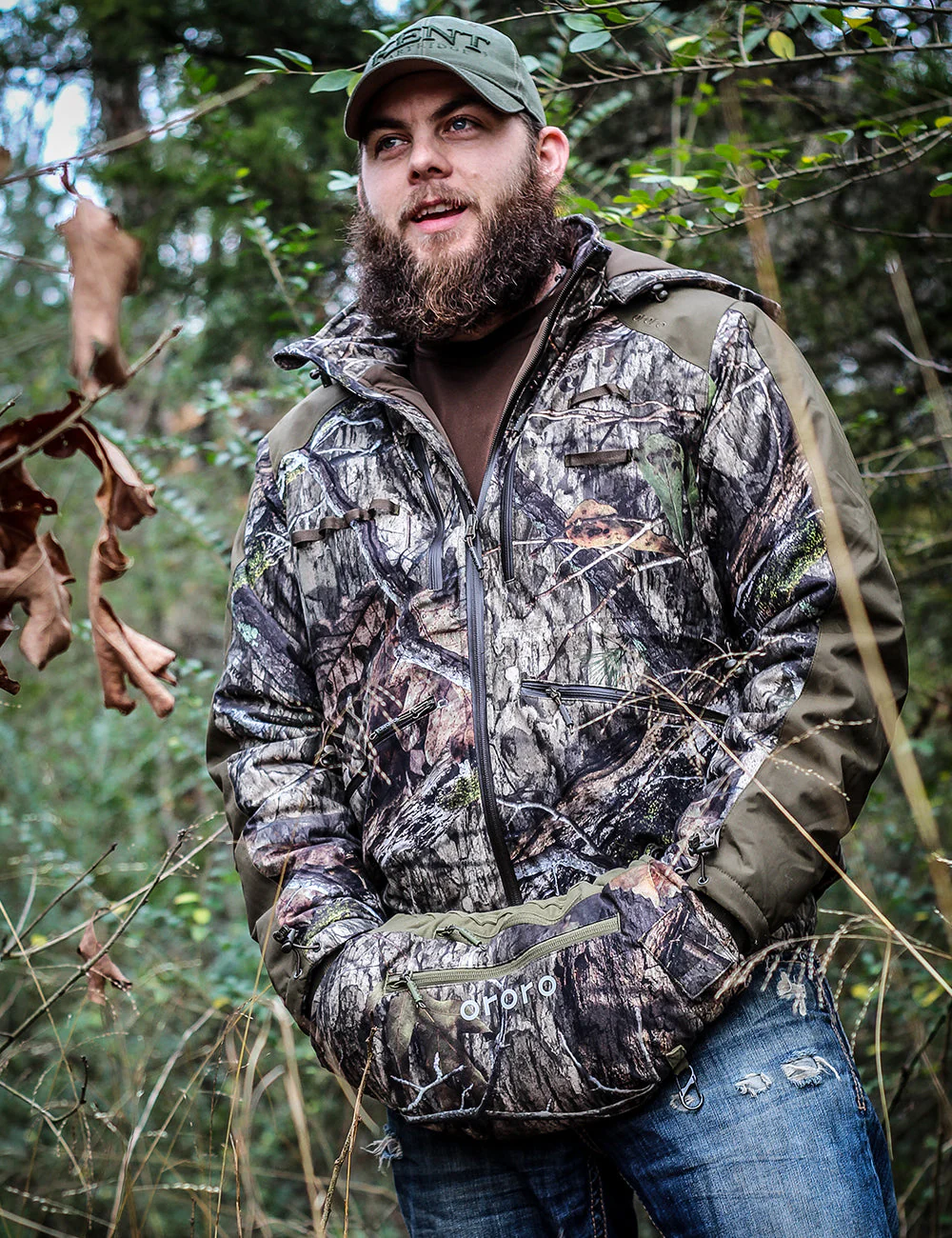 Men's Heated Hunting Jacket - Camouflage, Mossy Oak® Country DNA (Apparel Only) (Final Sale) - Image 5