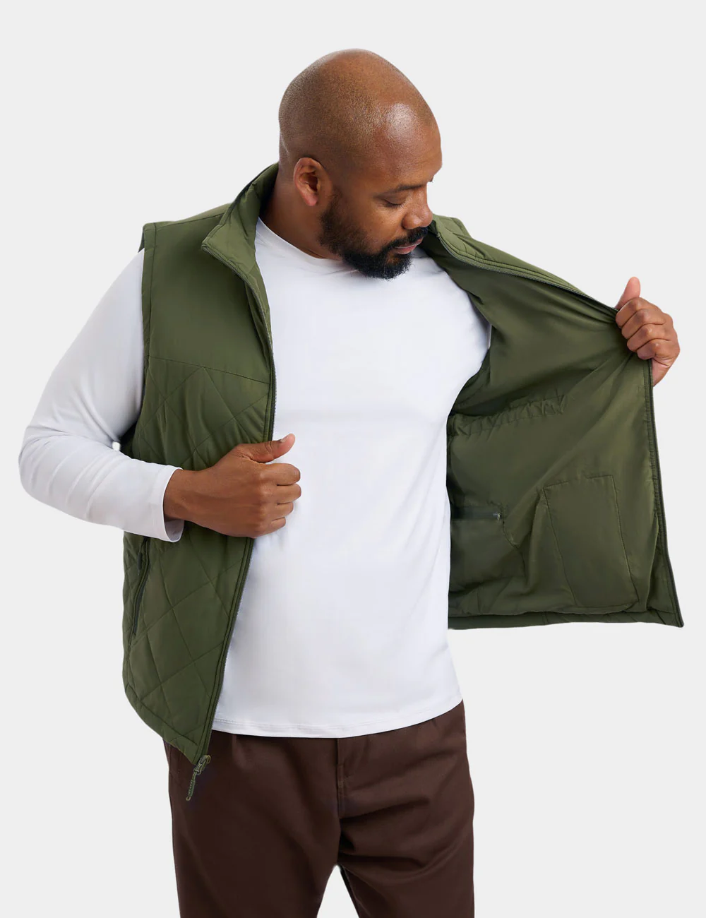 Men's Heated Quilted Vest - New Colors - Image 16