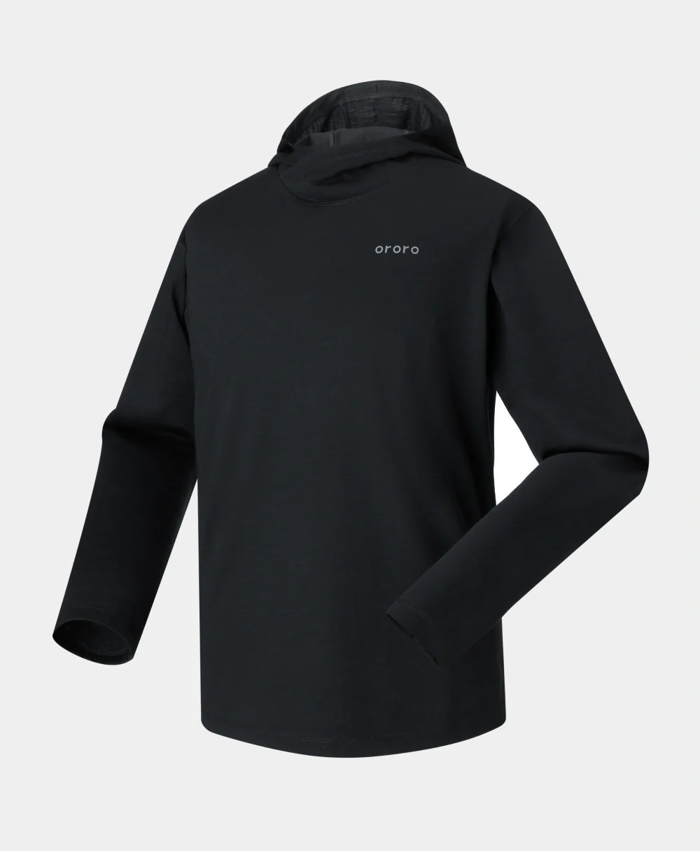 Aoraki Unisex Merino Wool Blend Baselayer - Black - Image 14