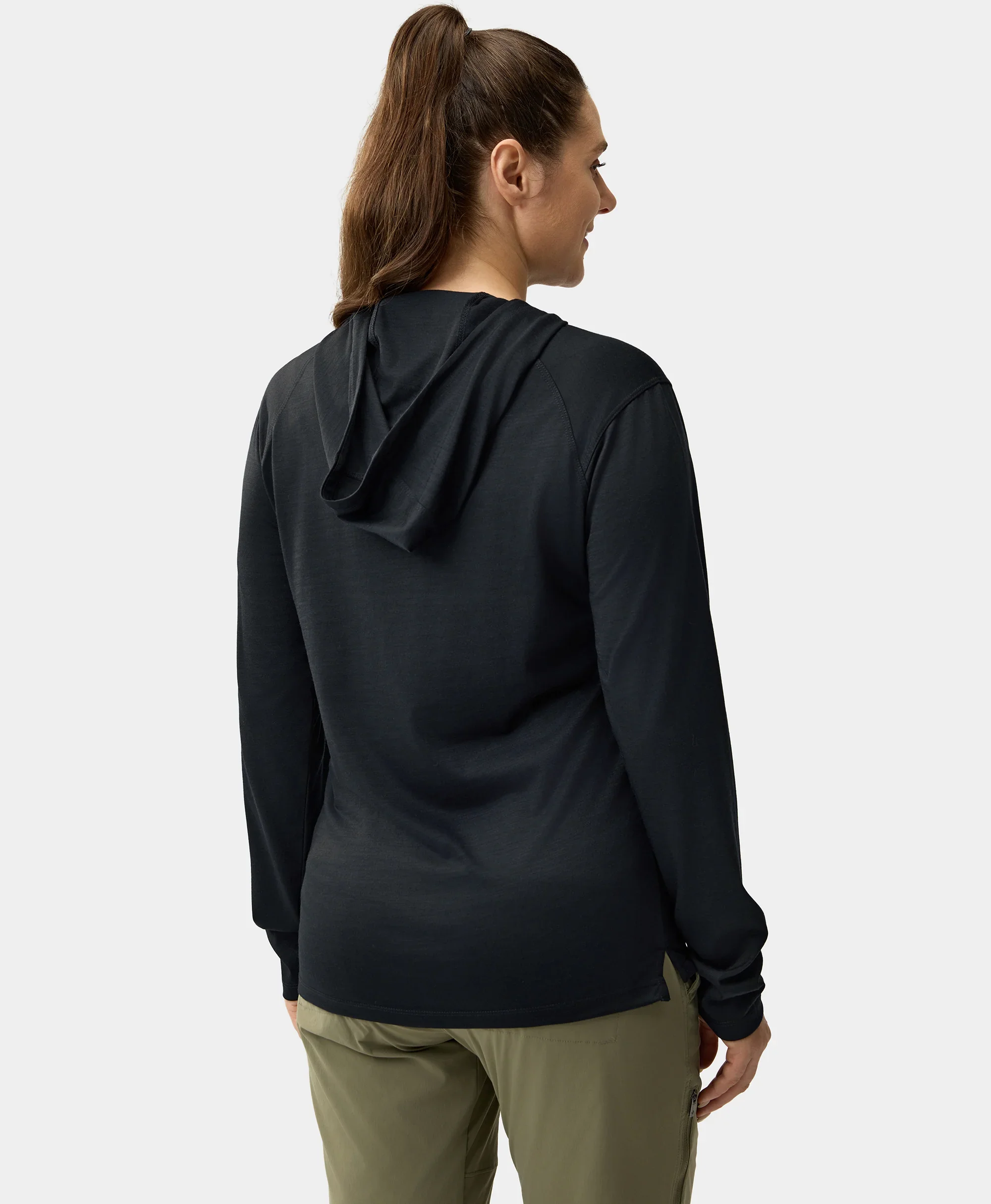 Aoraki Unisex Merino Wool Blend Baselayer - Black - Image 3