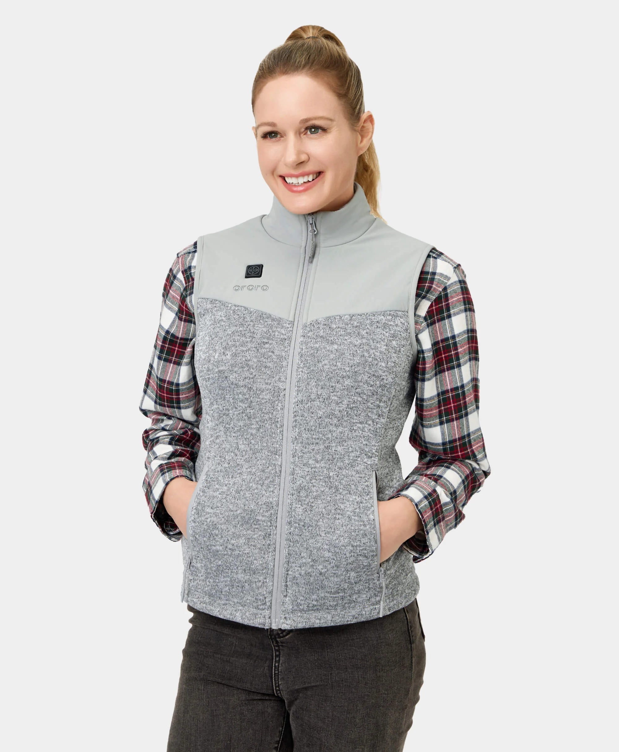 (Open-box) Augusta Women's Heated Sweater Fleece Vest (Battery Set Not Included) - Image 6