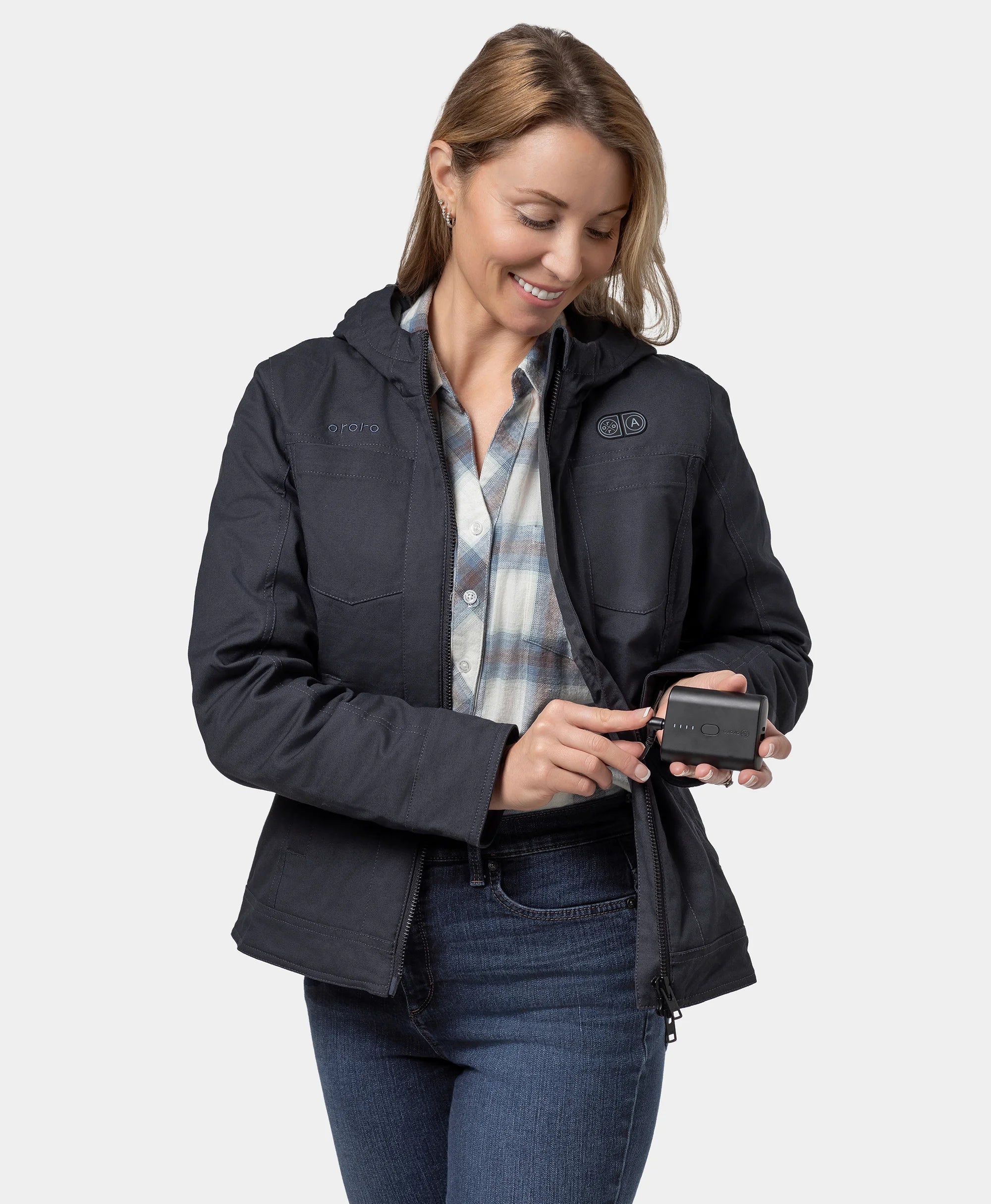(Open-box) Cheyenne Women's 5-Zone Dual-Control Heated Canvas Jacket (Battery Set Not Included) - Image 6
