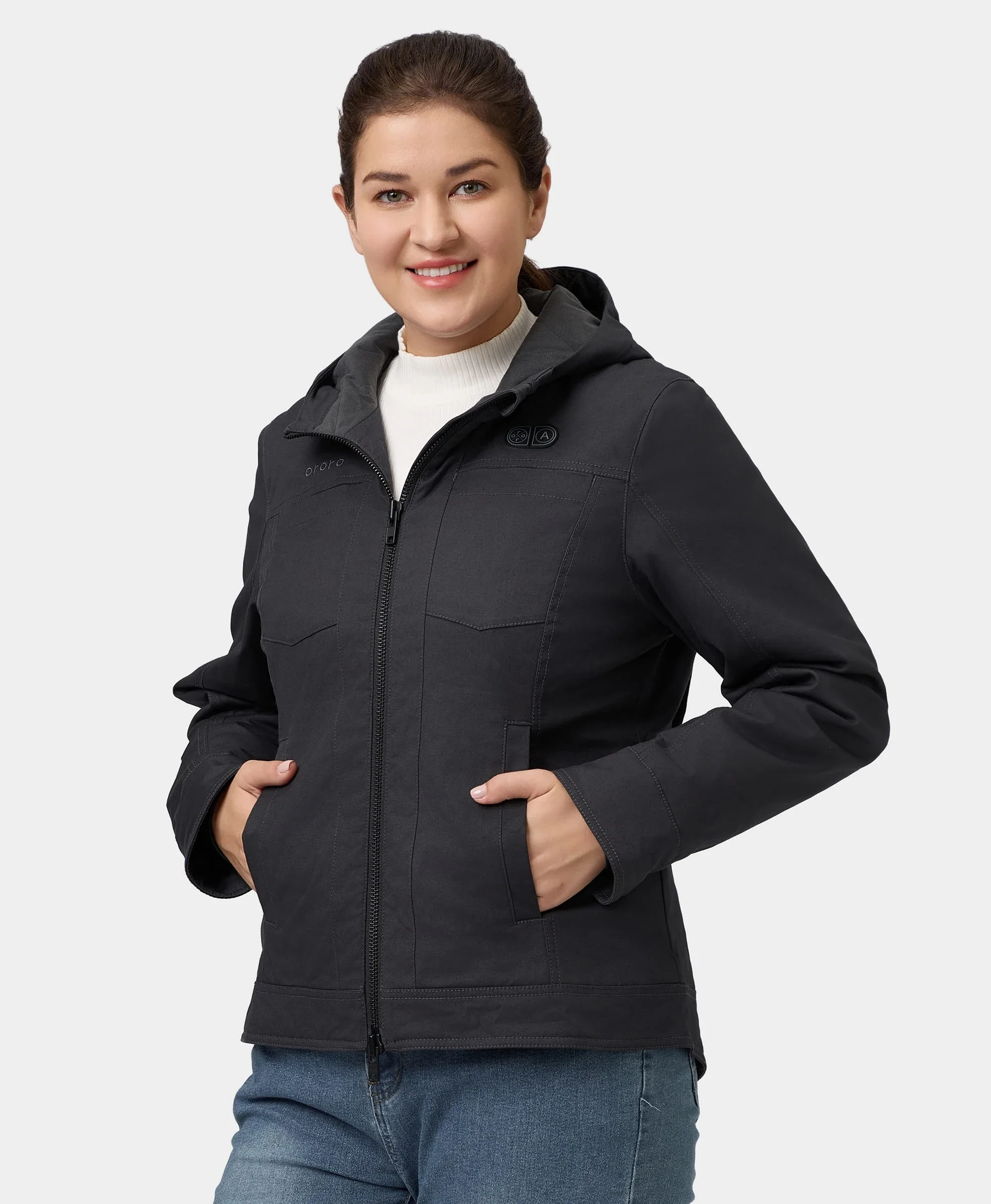 (Open-box) Cheyenne Women's 5-Zone Dual-Control Heated Canvas Jacket (Battery Set Not Included) - Image 8