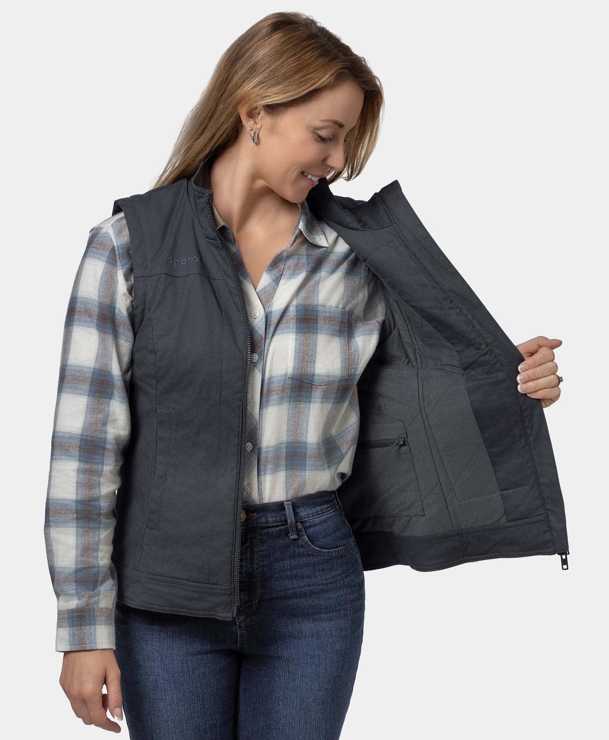 Cheyenne Women's 5-Zone Dual-Control Heated Canvas Vest (Final Sale) - Image 8