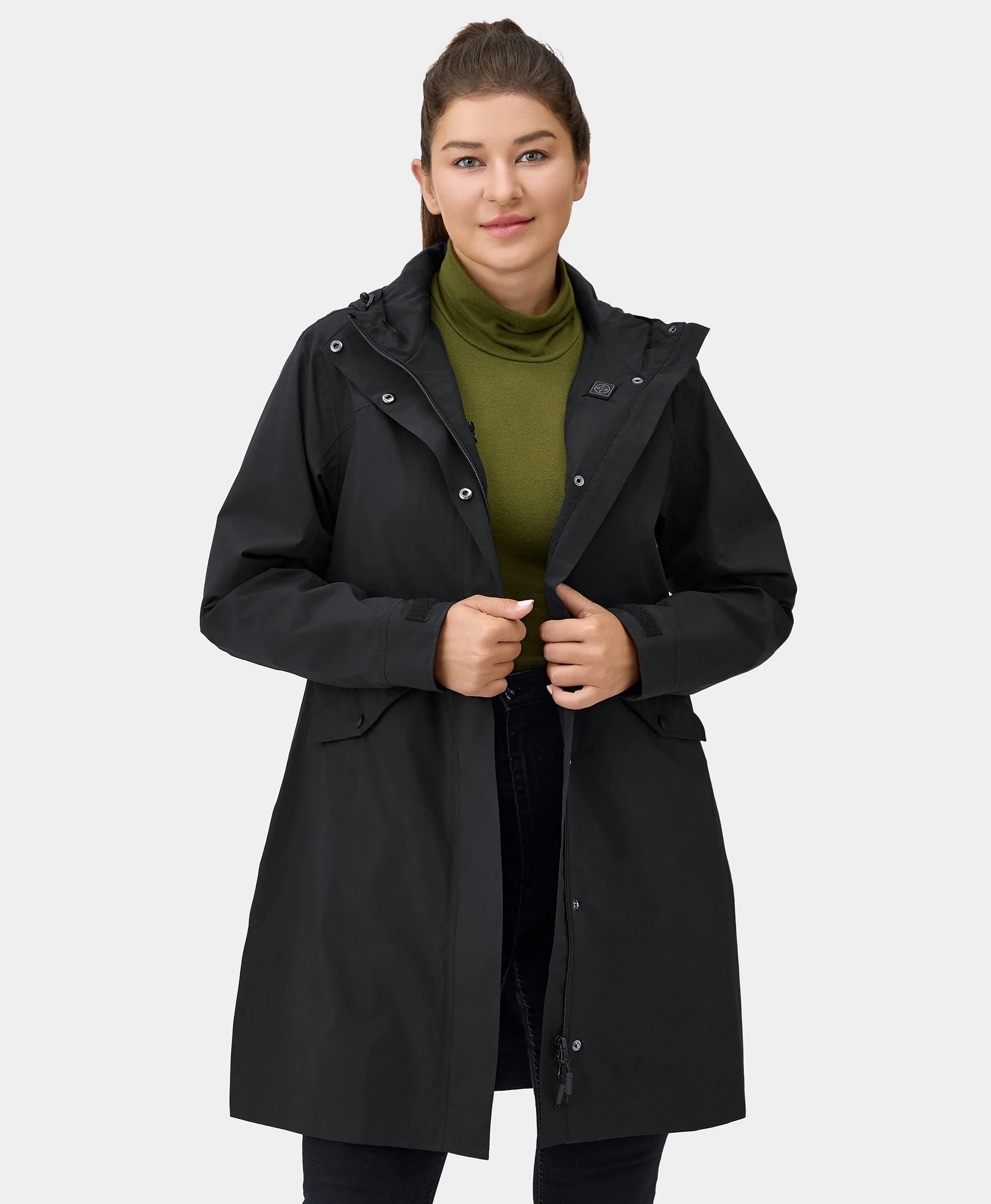 (Open-box) Downtown Women's Heated Rain Trench (Battery Set Not Included) - Image 20