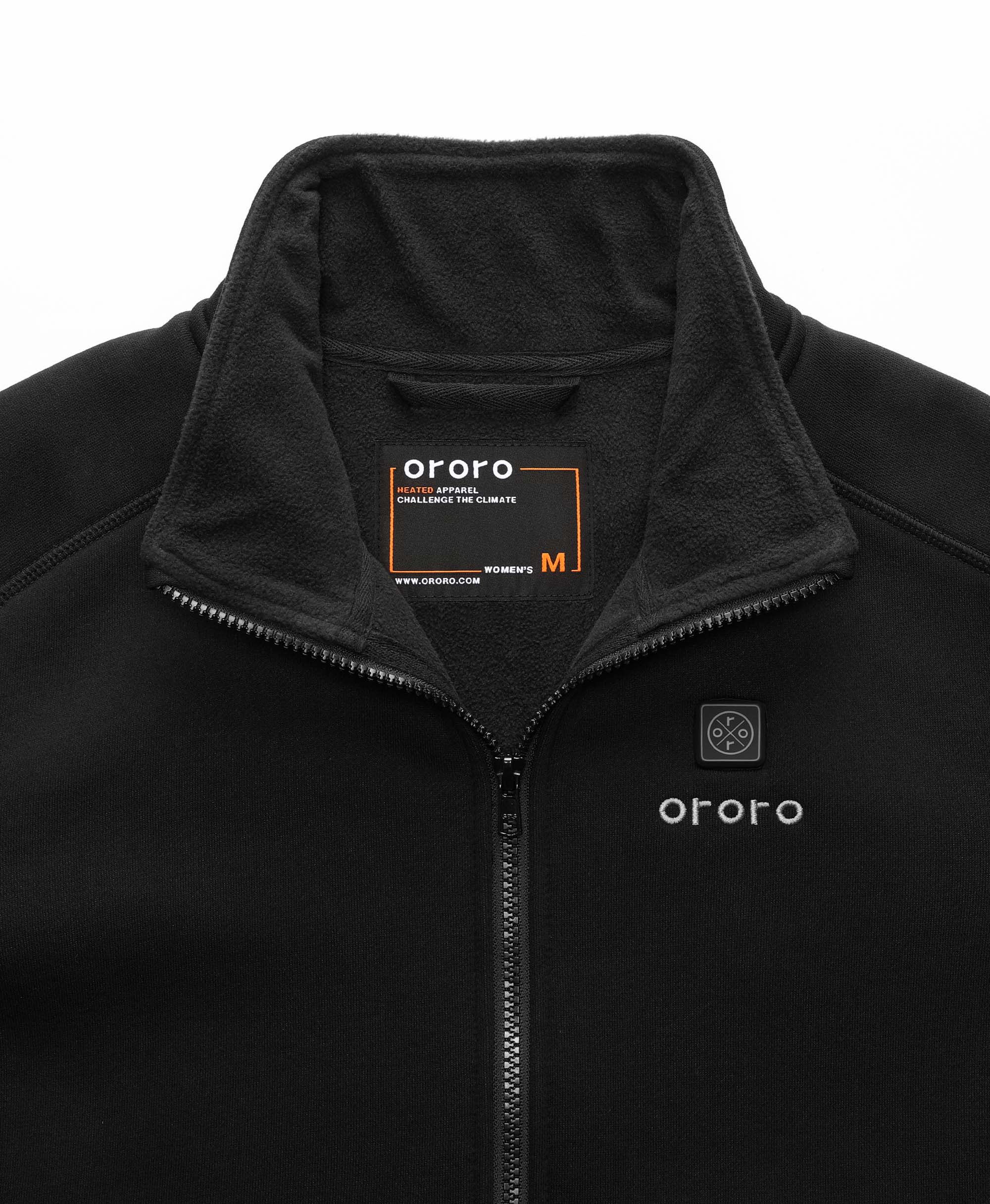 Florence Women's Heated Fleece Jacket - Black (Final Sale) - Image 6