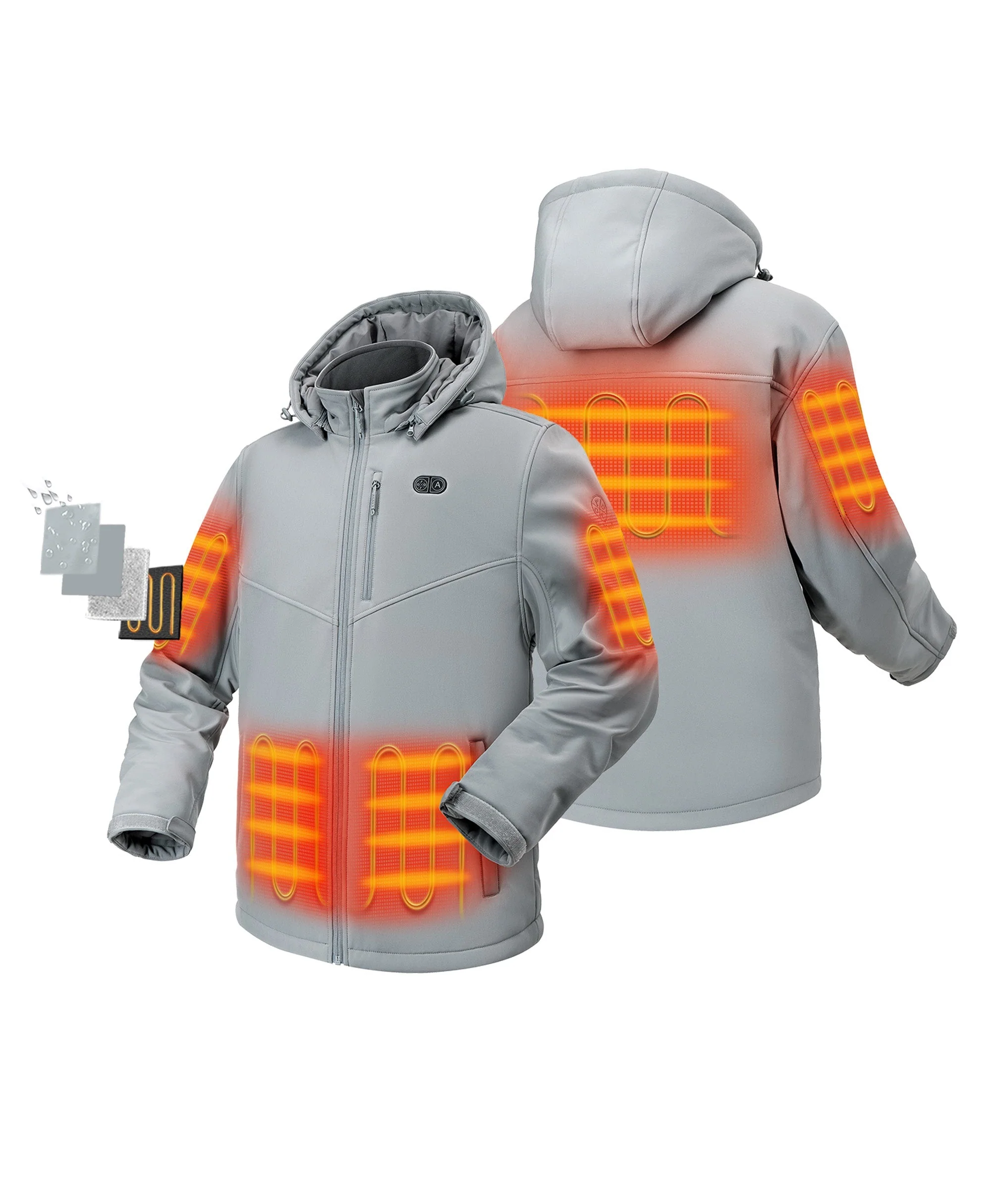 (Open-Box) Men's Heated Dual Control Jacket with 5 Heating Zones (Pocket Heating) (Battery Set Not Included) - Image 28