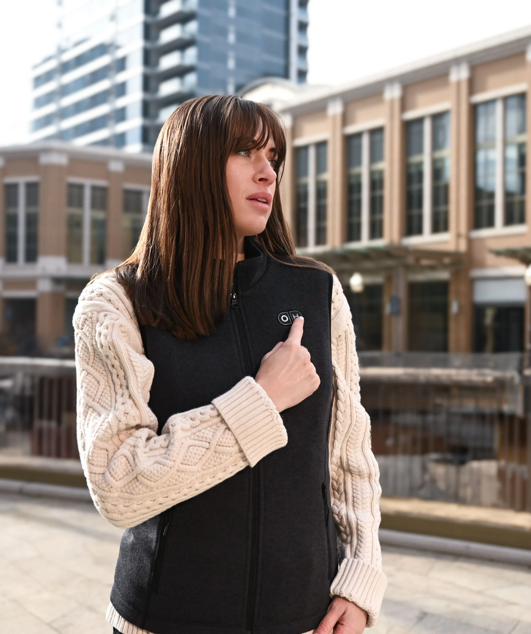 ororo x OpenHeat OH-1 Women’s Heated Recycled Fleece Vest (w/ Type-C Power Port) - Image 11