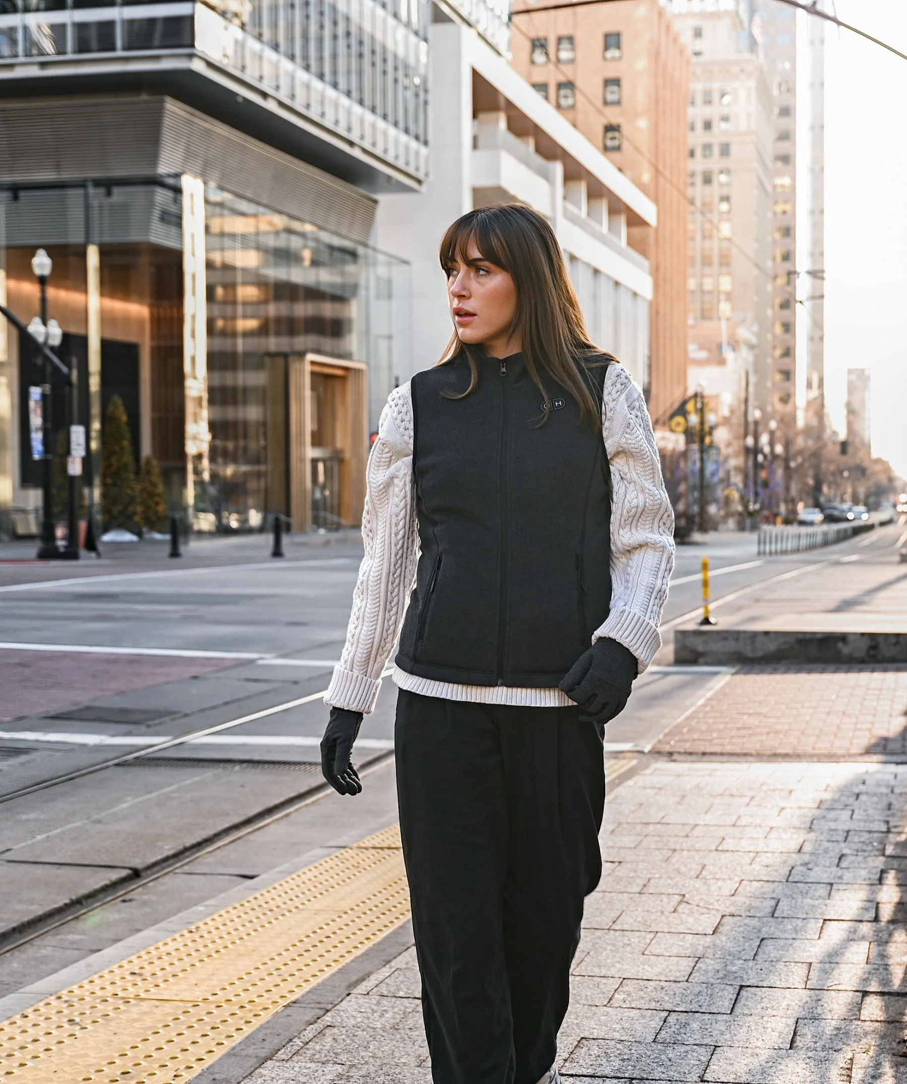 ororo x OpenHeat OH-1 Women’s Heated Recycled Fleece Vest (w/ Type-C Power Port) - Image 12