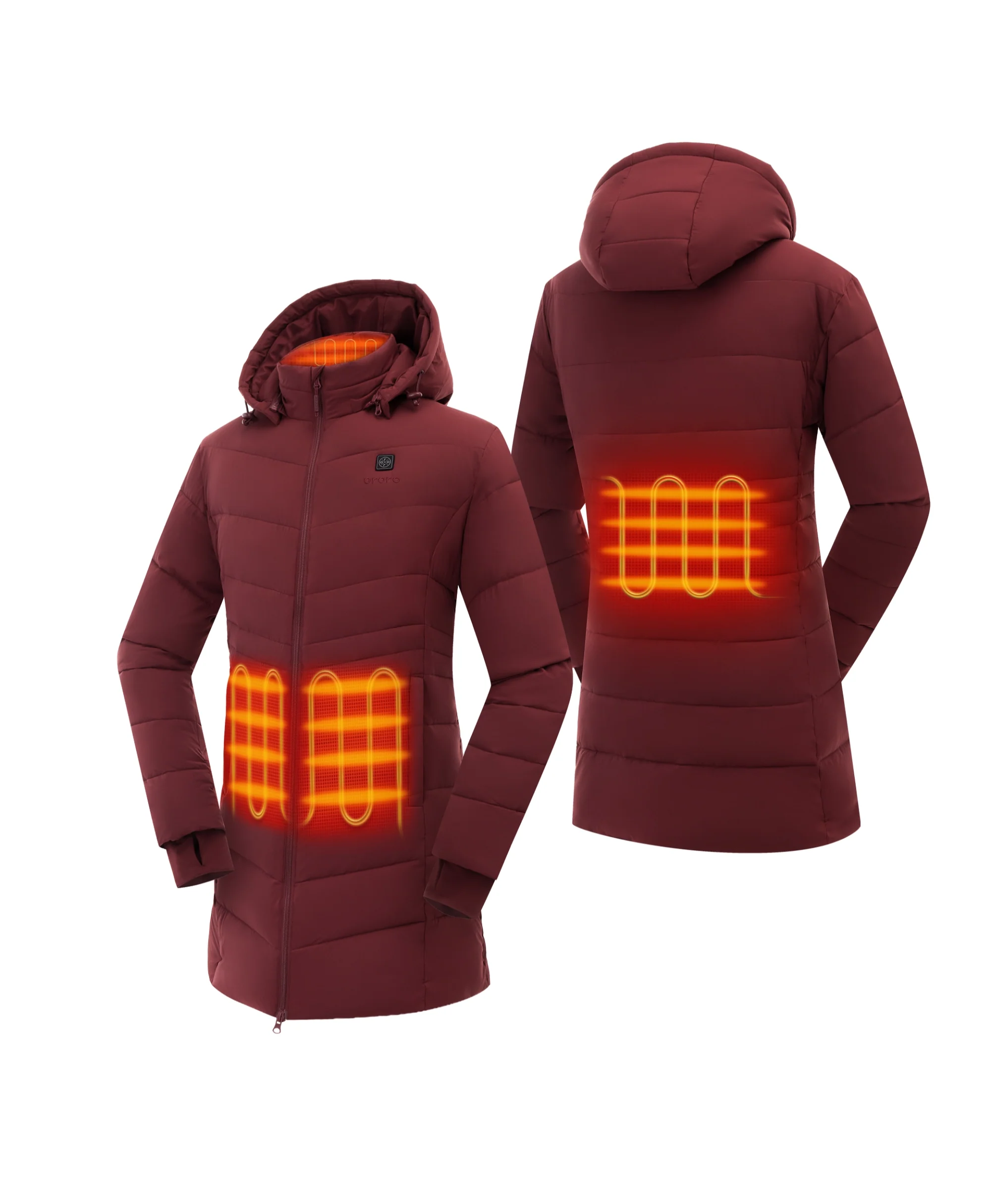 Parkside Women's 4-Zone Heated Puffer Parka Jacket - Image 28