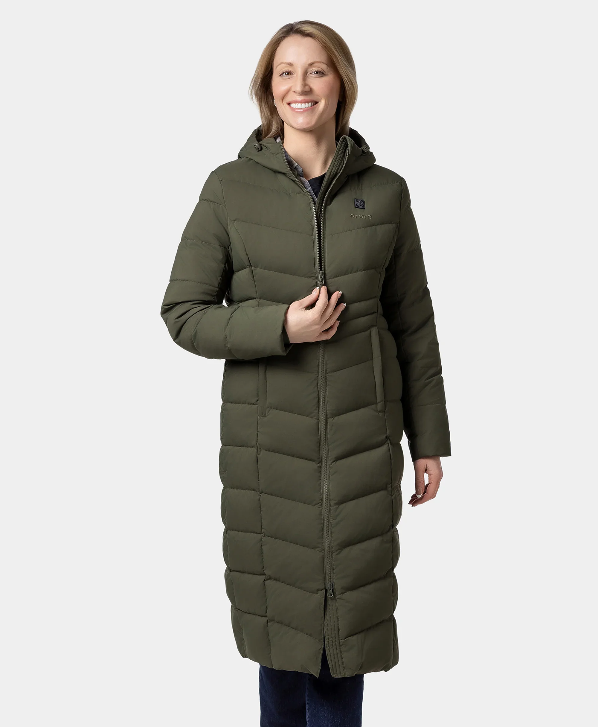 SOHO Women's Heated Down Parka Jacket (Apparel Only) - Image 12