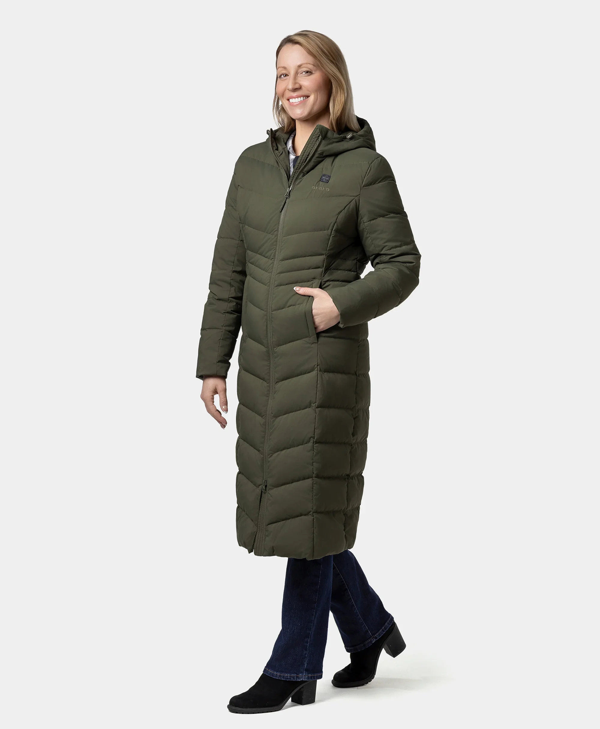 SOHO Women's Heated Down Parka Jacket (Apparel Only) - Image 14