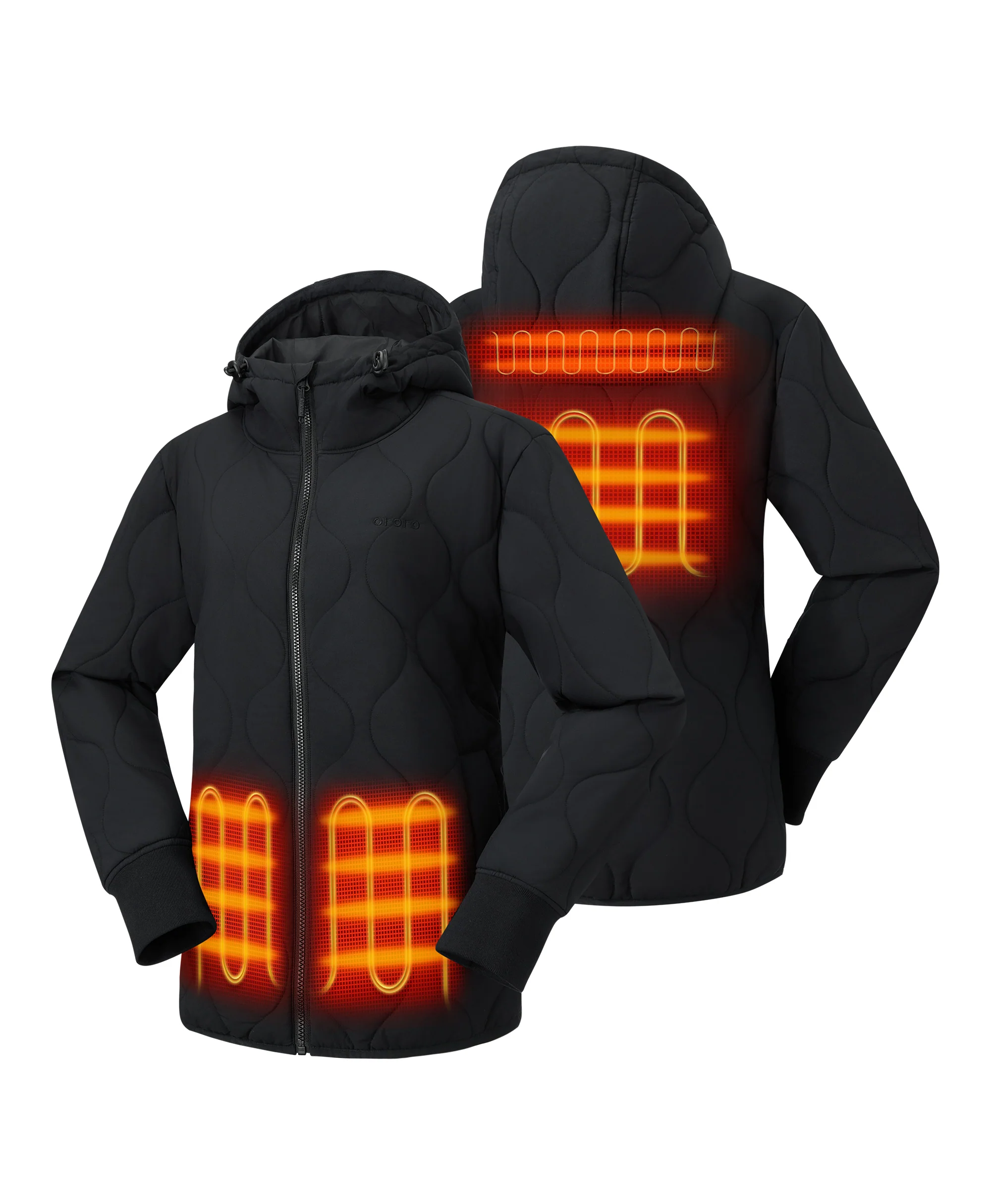 (Open-box) Stargazer Women's Heated Quilted Hoodie Jacket (Battery Set Not Included) - Image 15