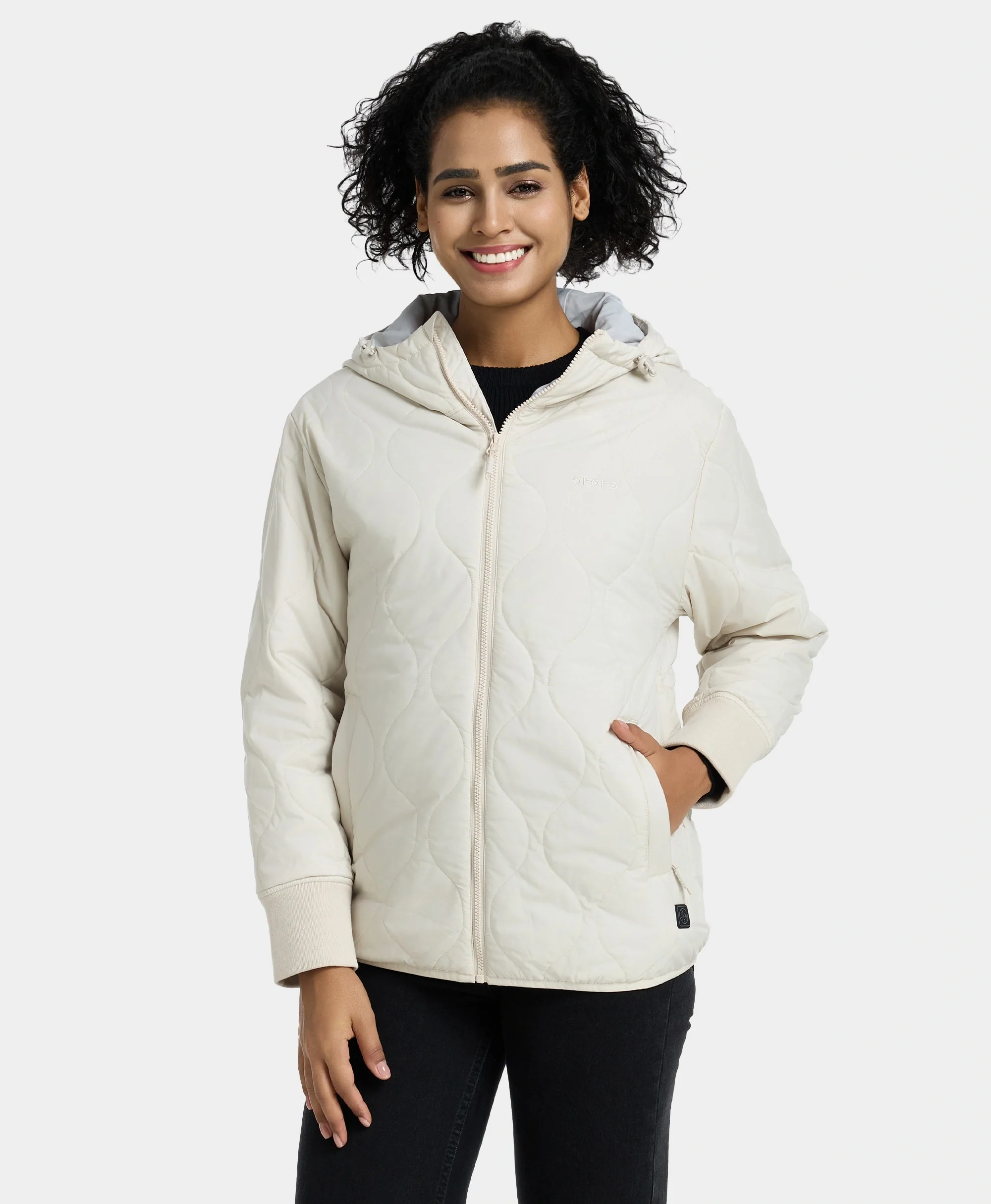 (Open-box) Stargazer Women's Heated Quilted Hoodie Jacket (Battery Set Not Included) - Image 5