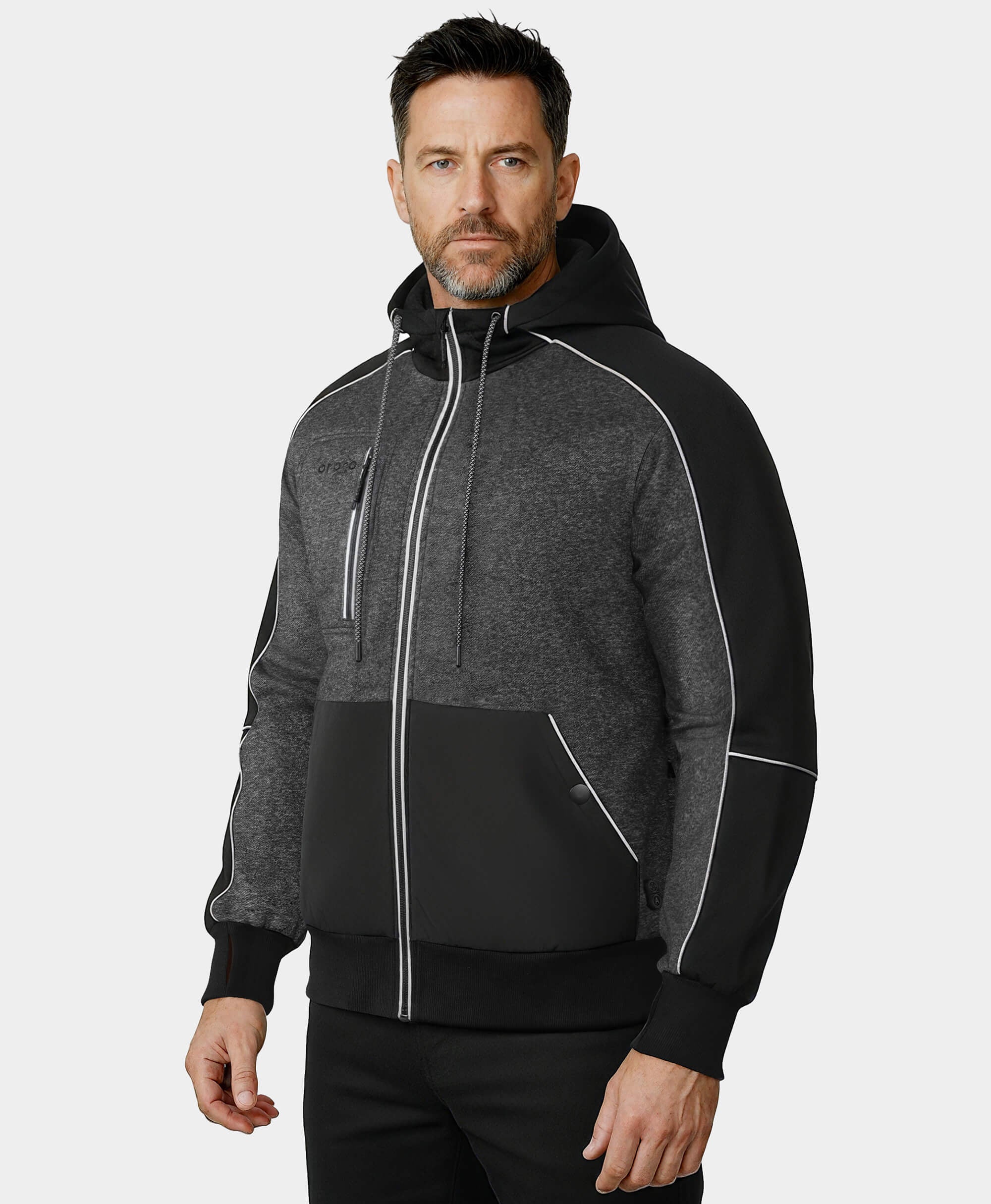 (Open-box) Wayne Unisex 5-Zone Heated Full-Zip Hoodie (Battery Set Not Included) - Image 9
