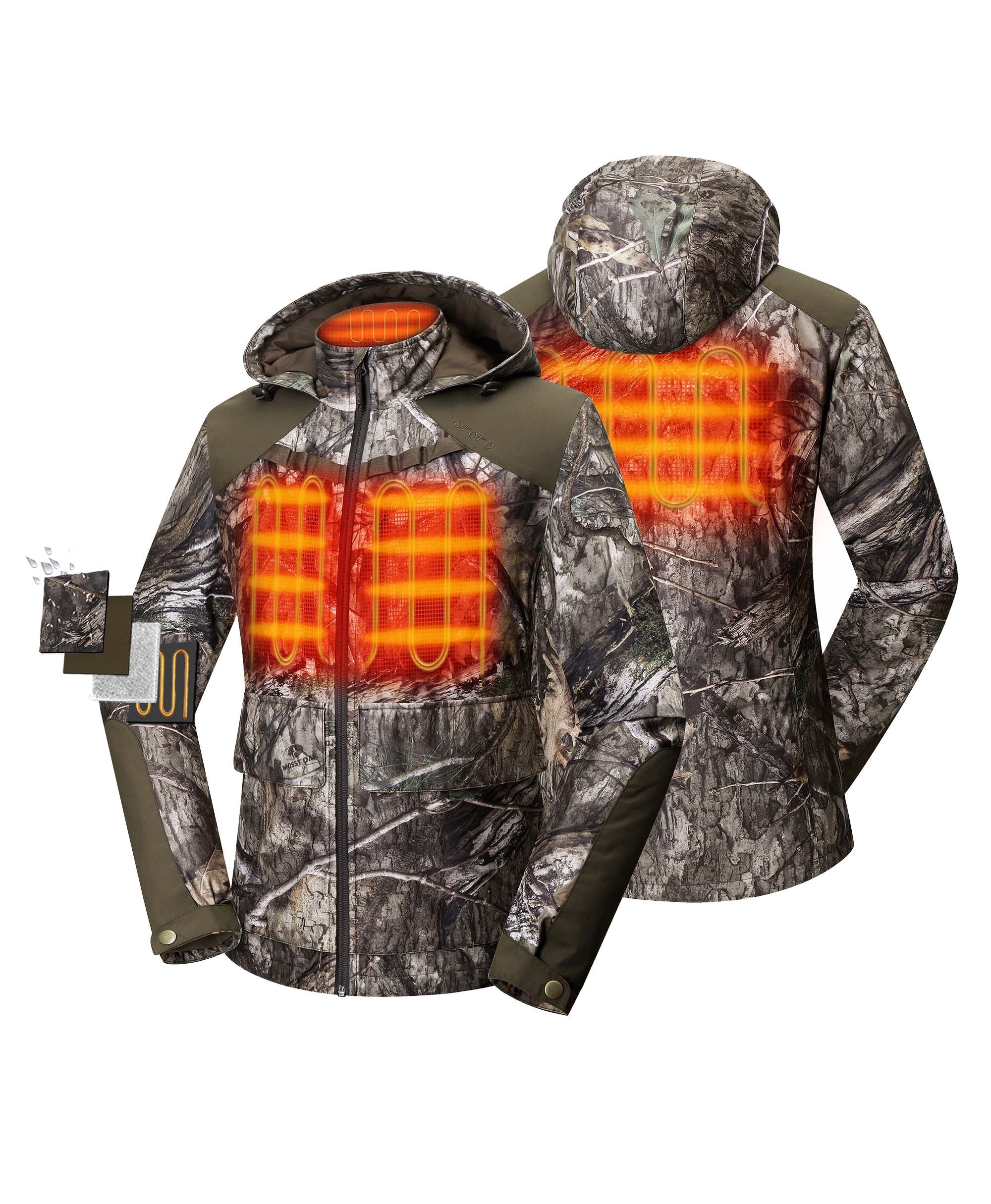 (Open-box) Women's Heated Hunting Jacket - Camouflage, Mossy Oak® Country DNA (Battery Set Not Included)