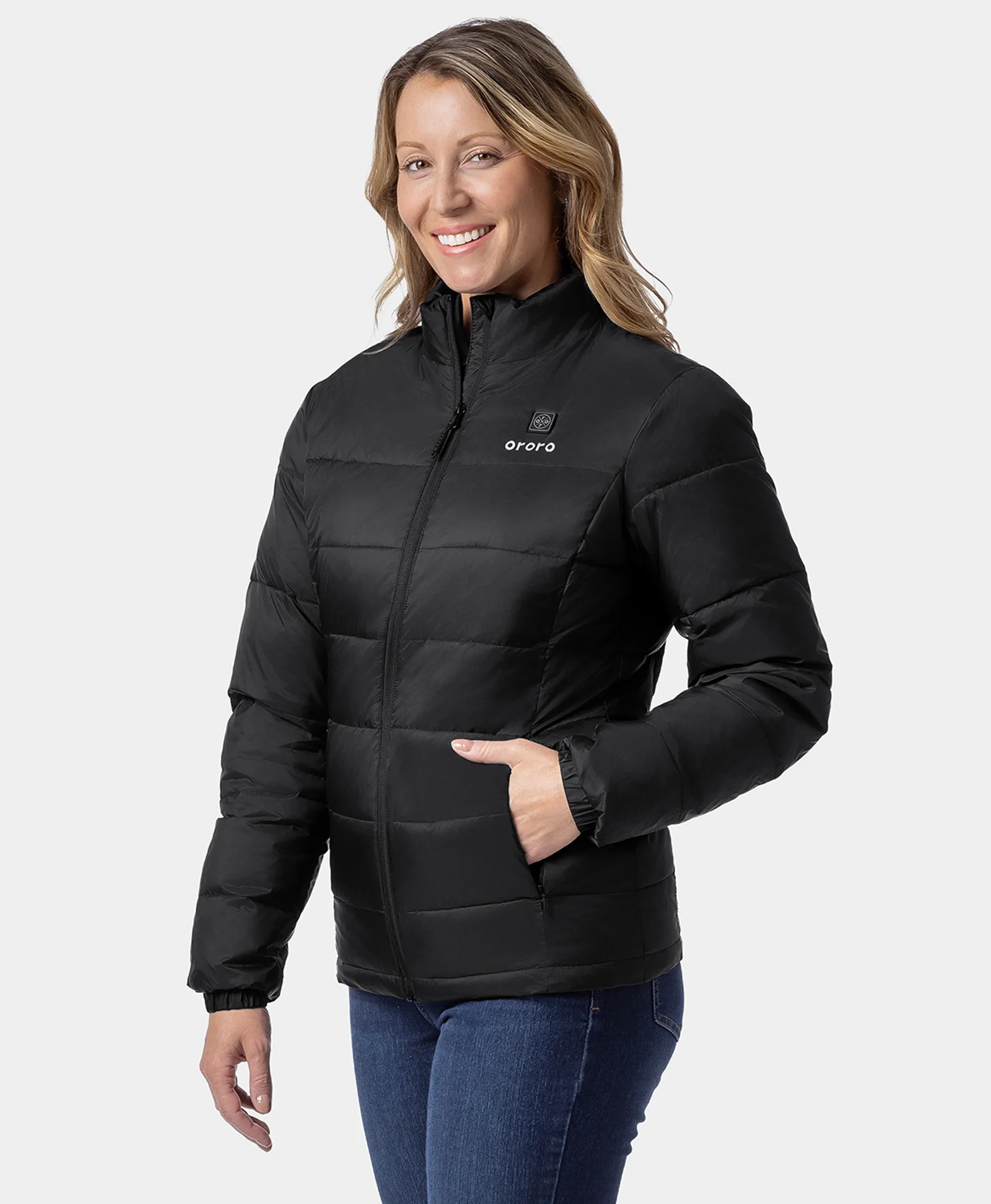 (Open-box) Women's Heated Puffer Jacket (Pocket heating)  (Battery Set Not Included) - Image 2