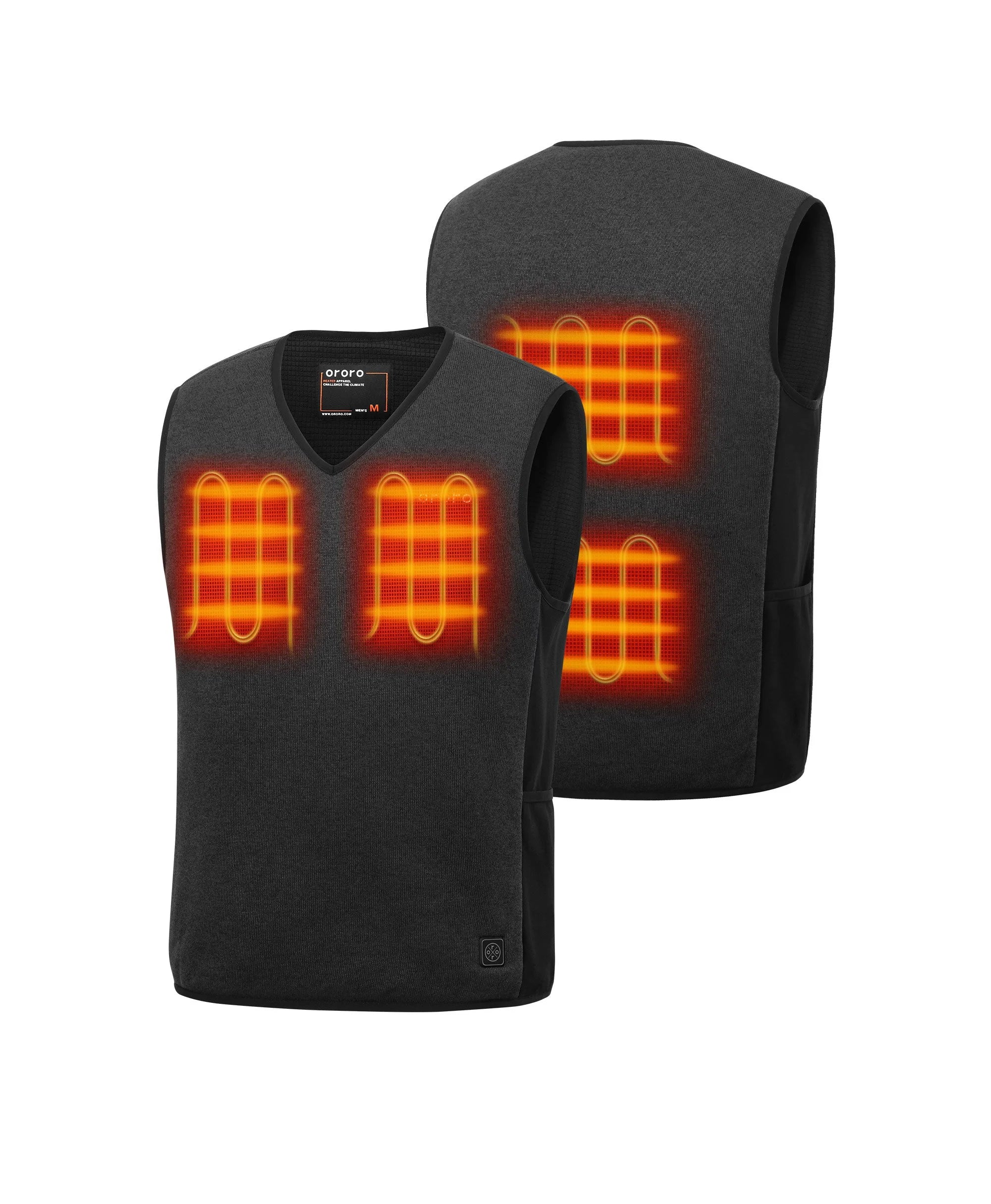 Prestige Men's 4-Zone Heated Fleece V-Neck Liner Vest (Apparel Only) - Image 2