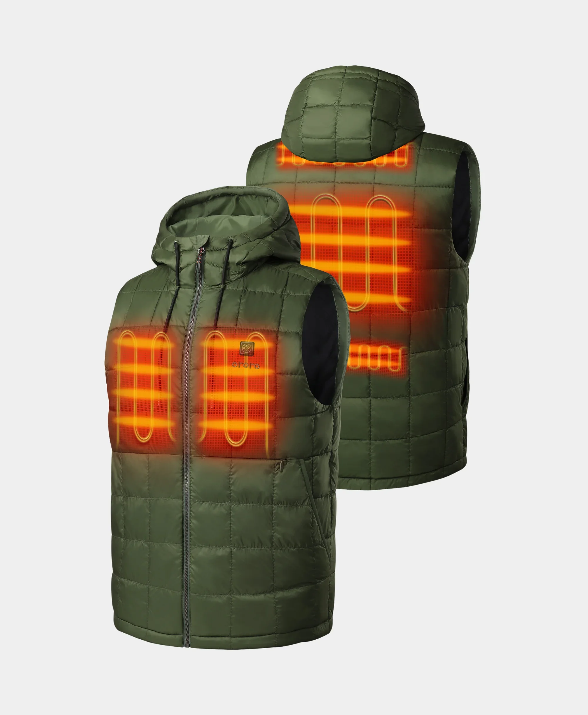 (Open-box) PuffLyte™ Men's 5-Zone Hooded Heated Vest (Battery Set Not Included) - Image 11