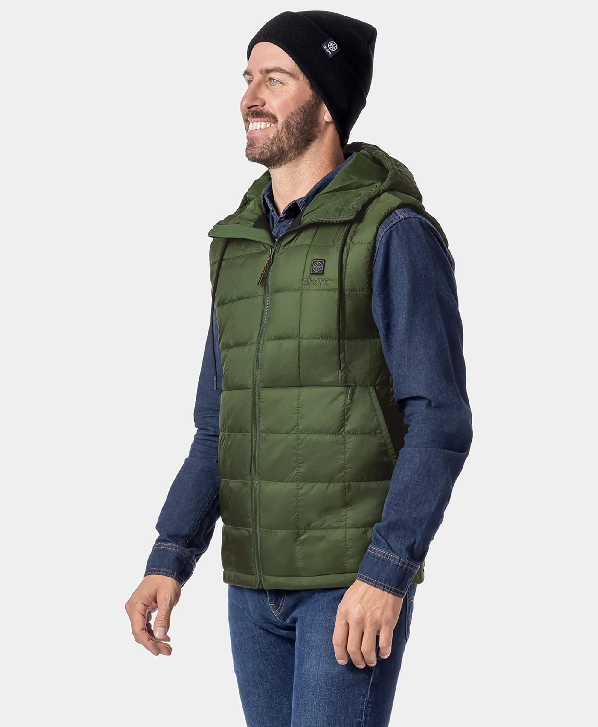 (Open-box) PuffLyte™ Men's 5-Zone Hooded Heated Vest (Battery Set Not Included) - Image 13