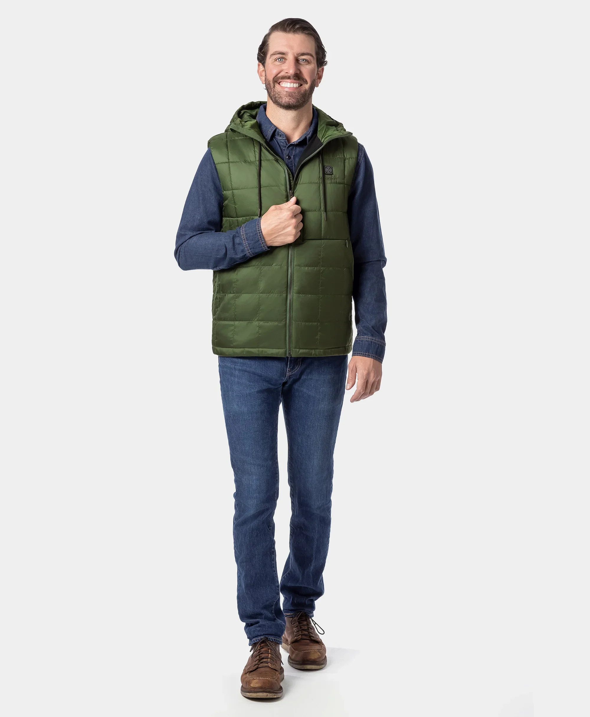 (Open-box) PuffLyte™ Men's 5-Zone Hooded Heated Vest (Battery Set Not Included) - Image 14