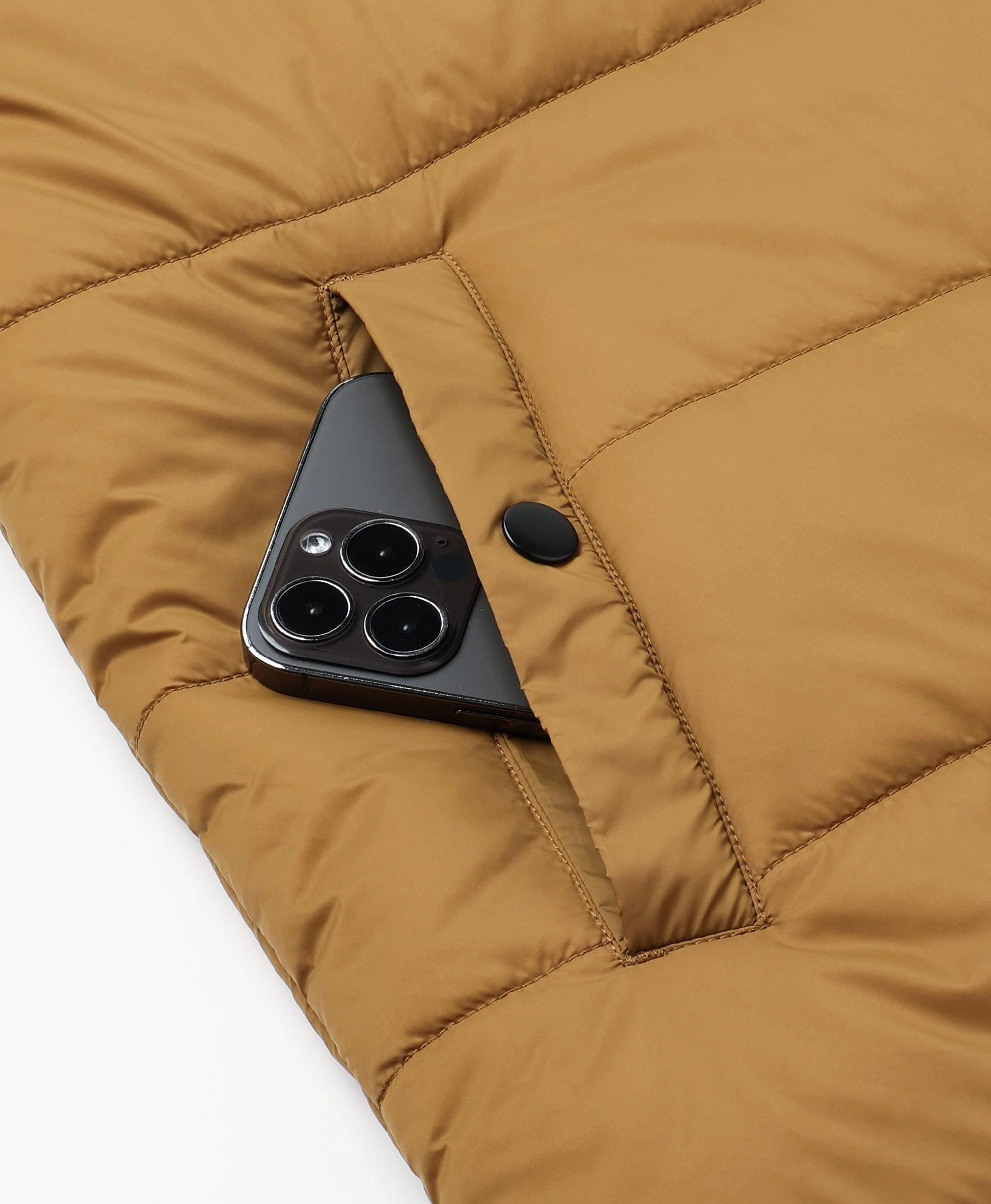 PuffLyte™ Men's Heated Lightweight Vest - Dark Khaki (Apparel Only) - Image 10