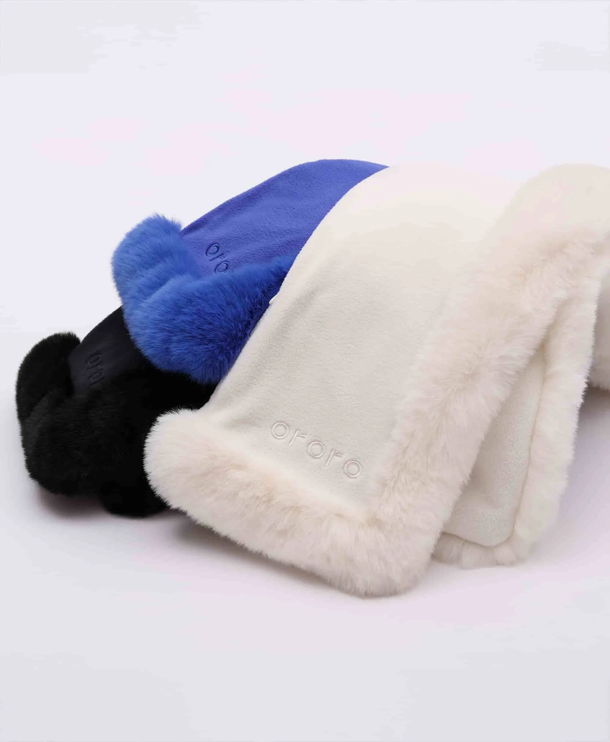 Queen Cove Unisex Heated Faux Fur Fleece Scarf - Image 22