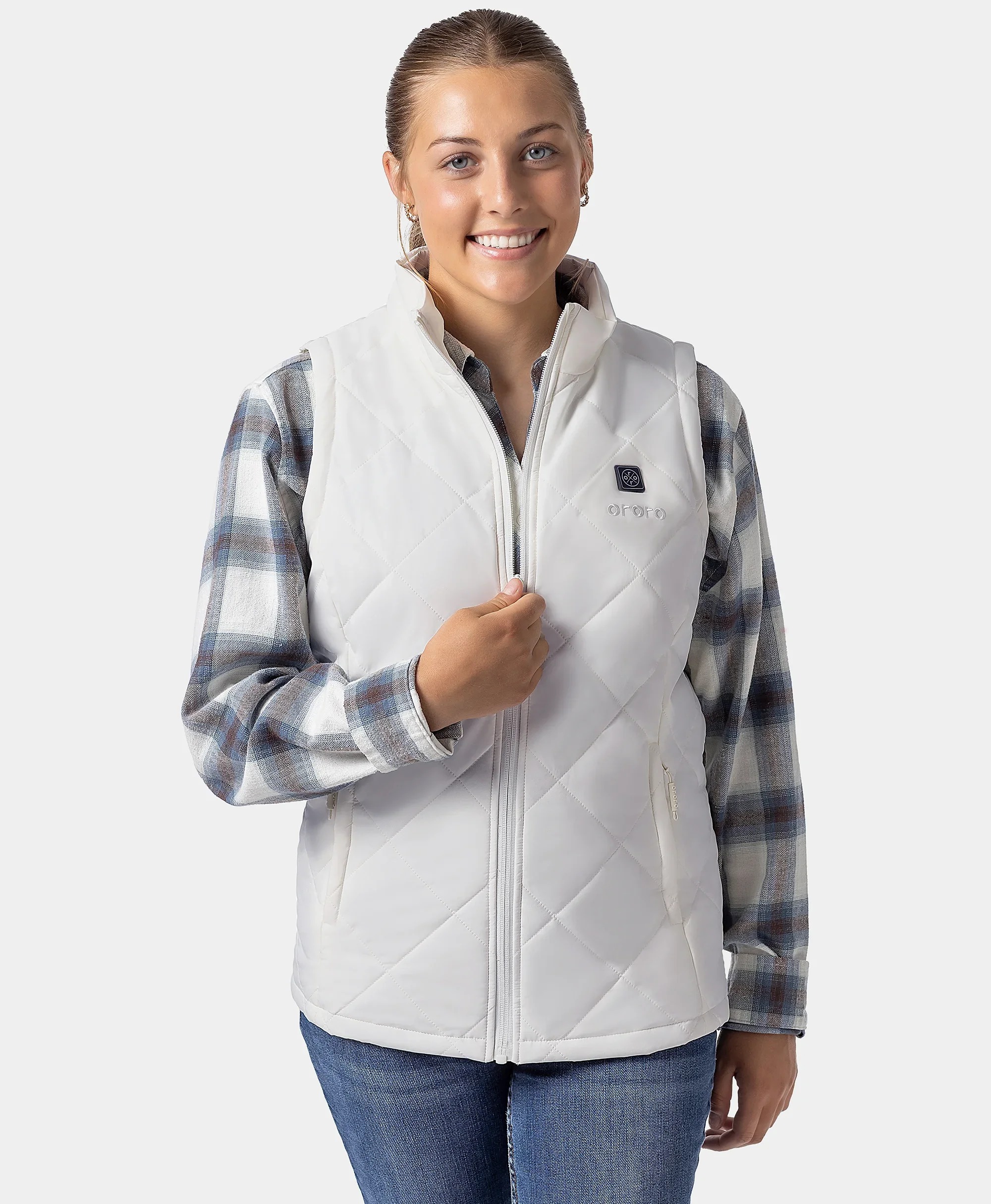 Women’s Junior 4-Zone Heated Quilted Vest - Image 7