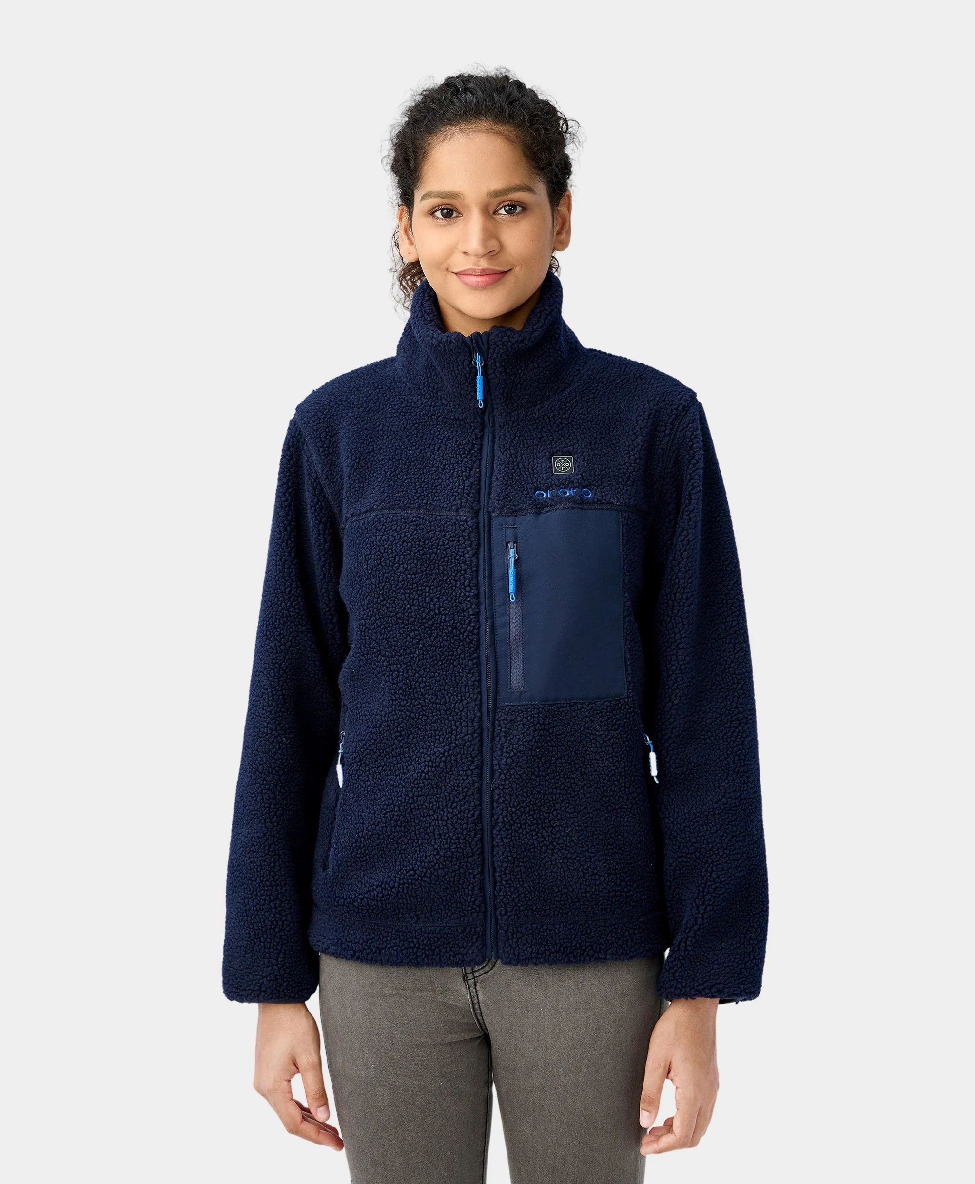 Women's Colorblock Recycled Fleece Heated Jacket (Apparel Only) - Image 11