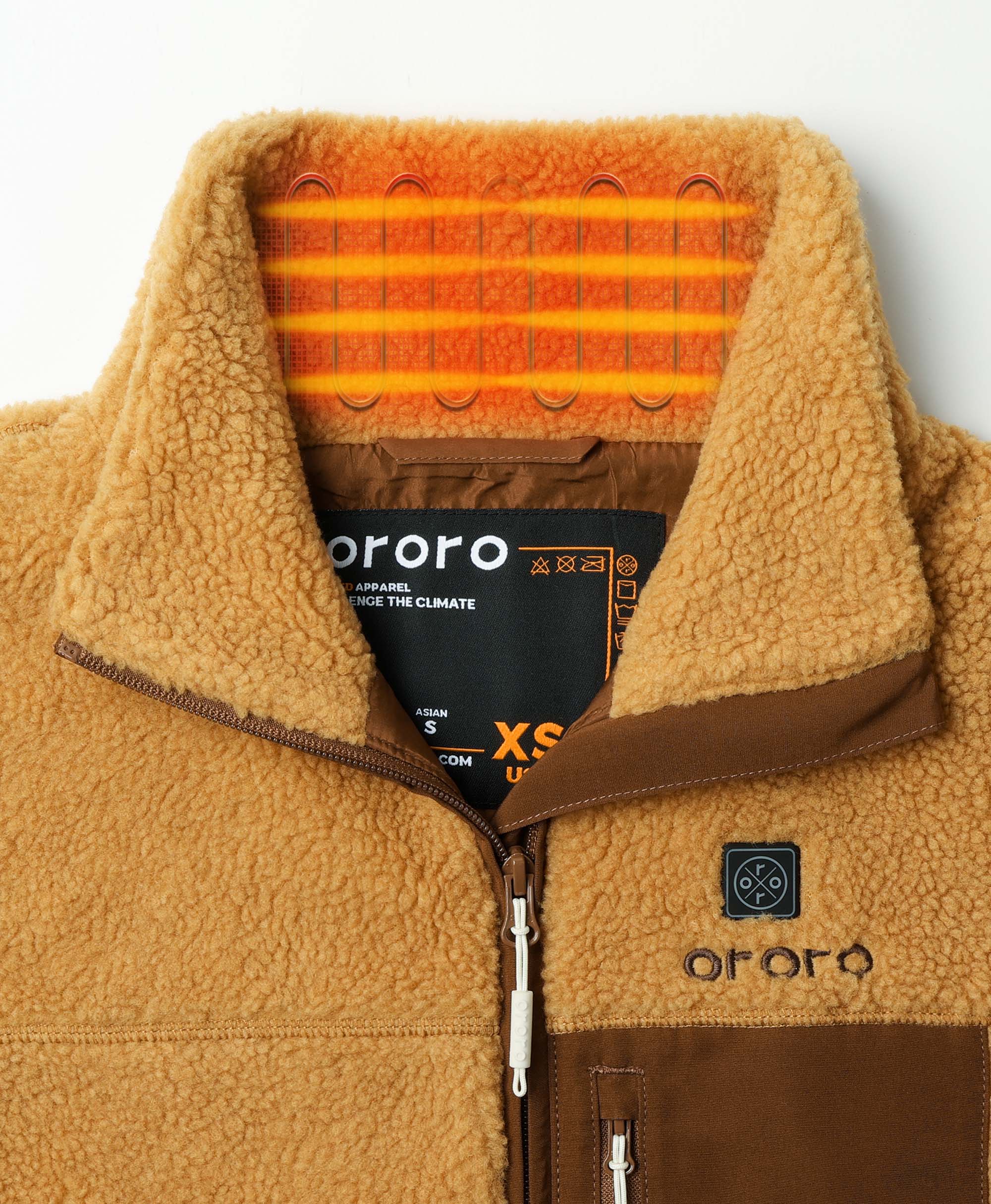Women's Colorblock Recycled Fleece Heated Jacket (Apparel Only) - Image 23