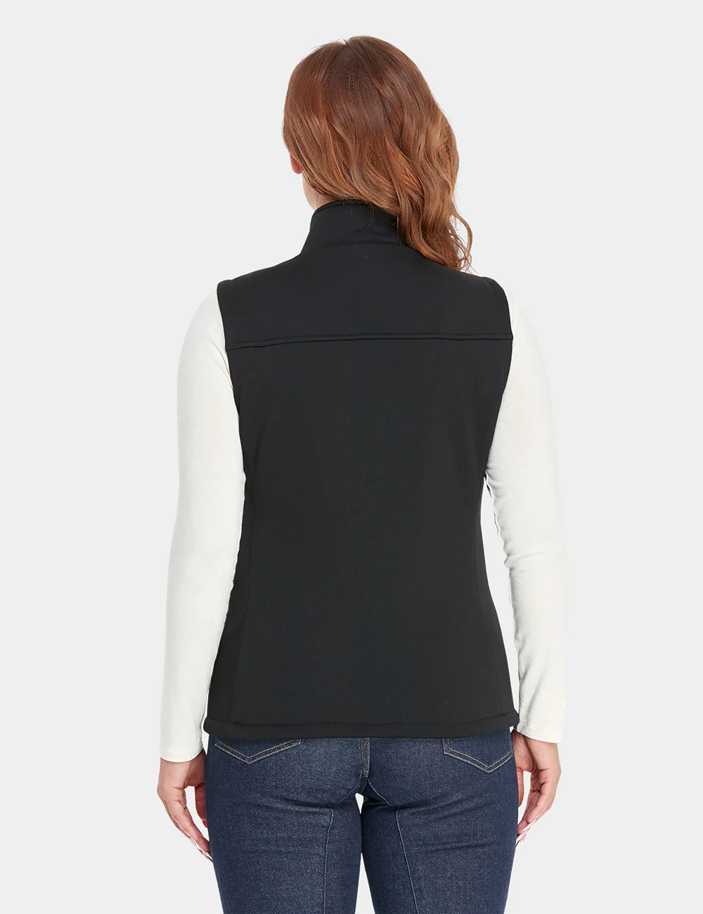 Women's Heated Fleece Vest - Black (Final Sale) - Image 7