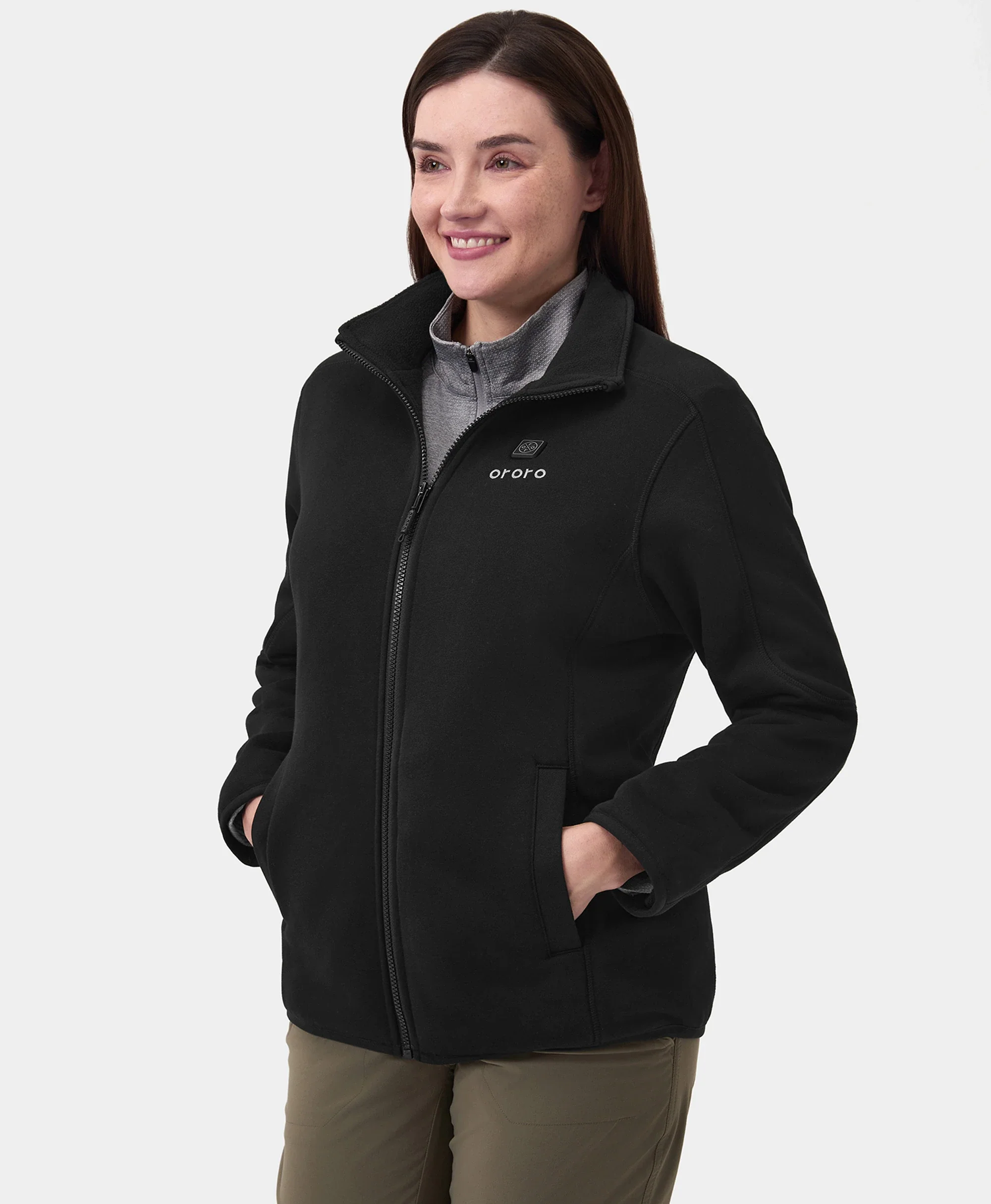 Women's Heated Full-Zip Fleece Jacket (Apparel Only) - Image 3