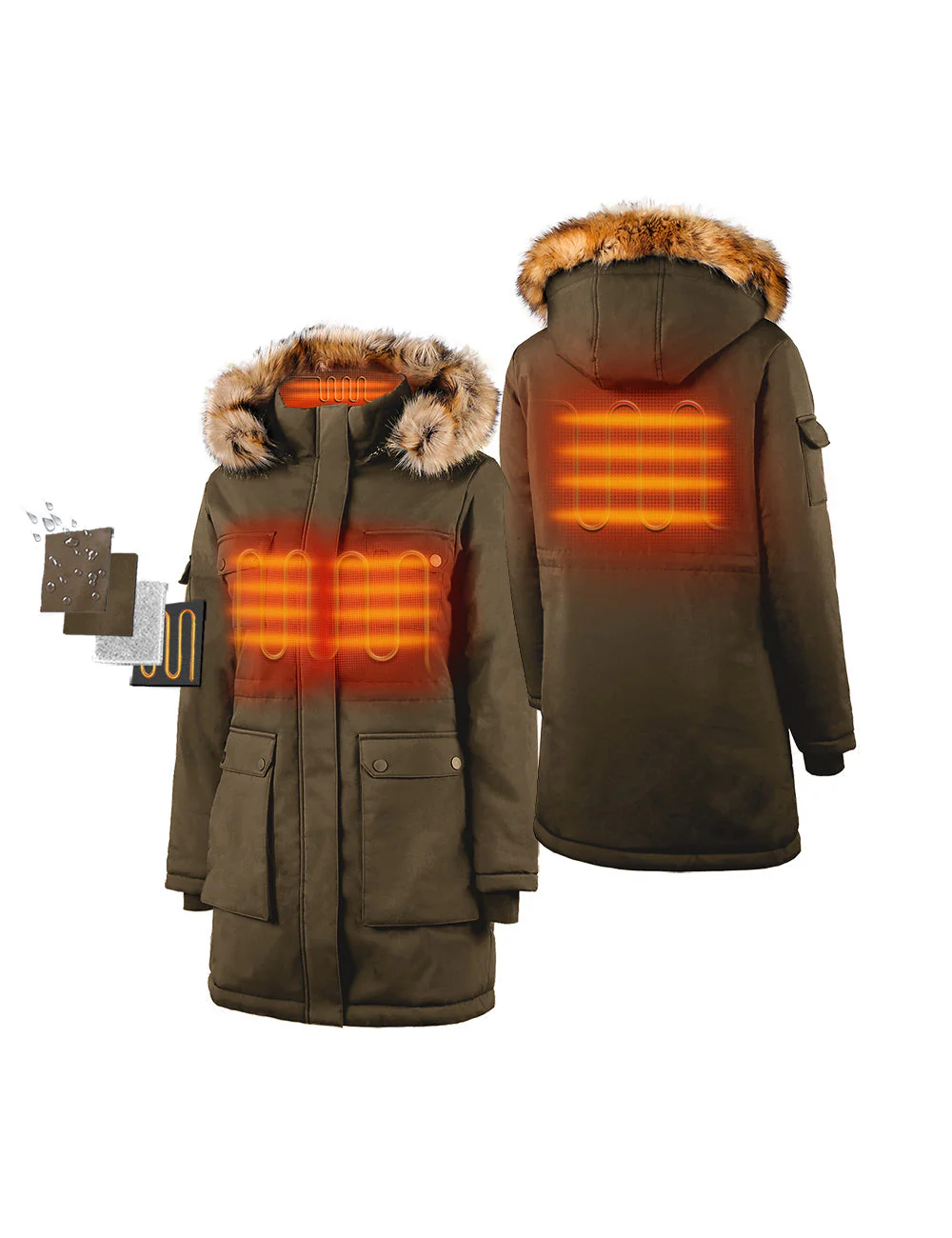 Women's Heated Thermolite® Parka (4 Heating Zones) (Apparel Only) - Image 16