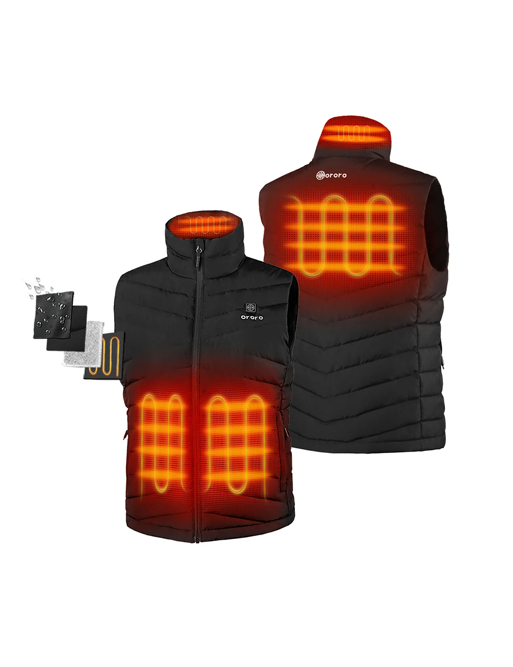 Women's Heated Lightweight Down Vest - Image 2